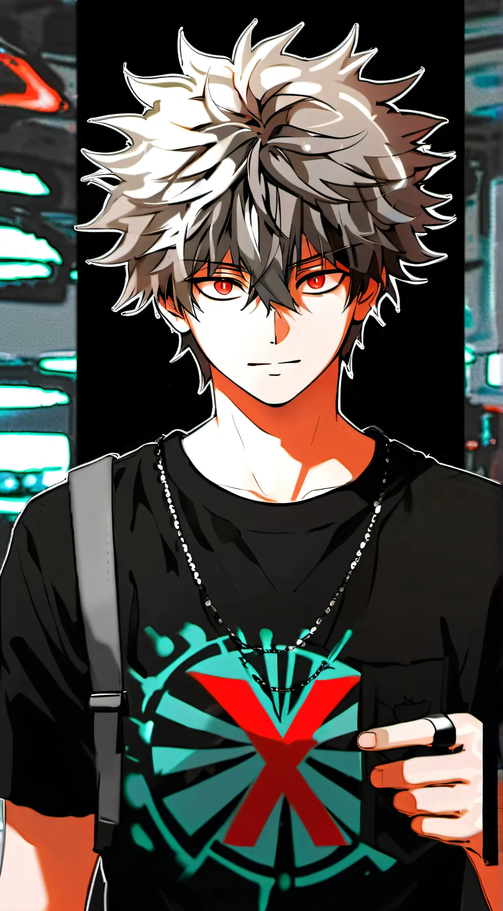 ai character: Katsuki Bakugo background