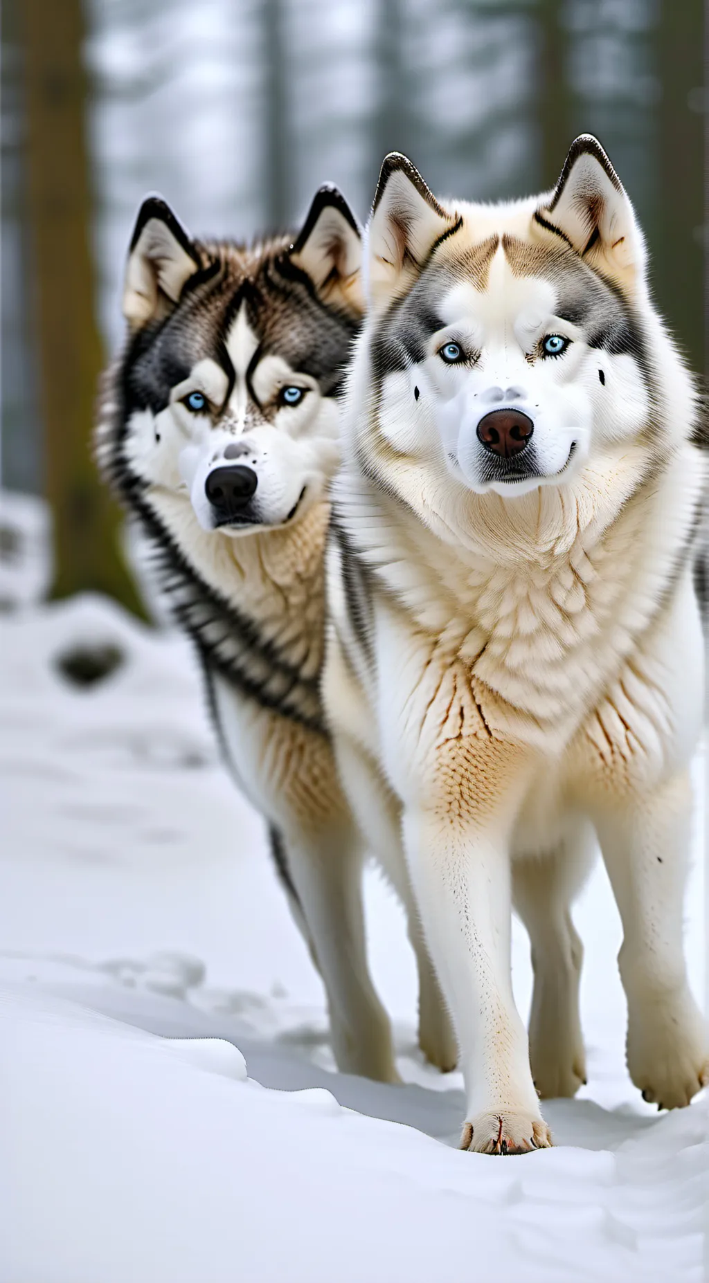 ai character: Huskies background