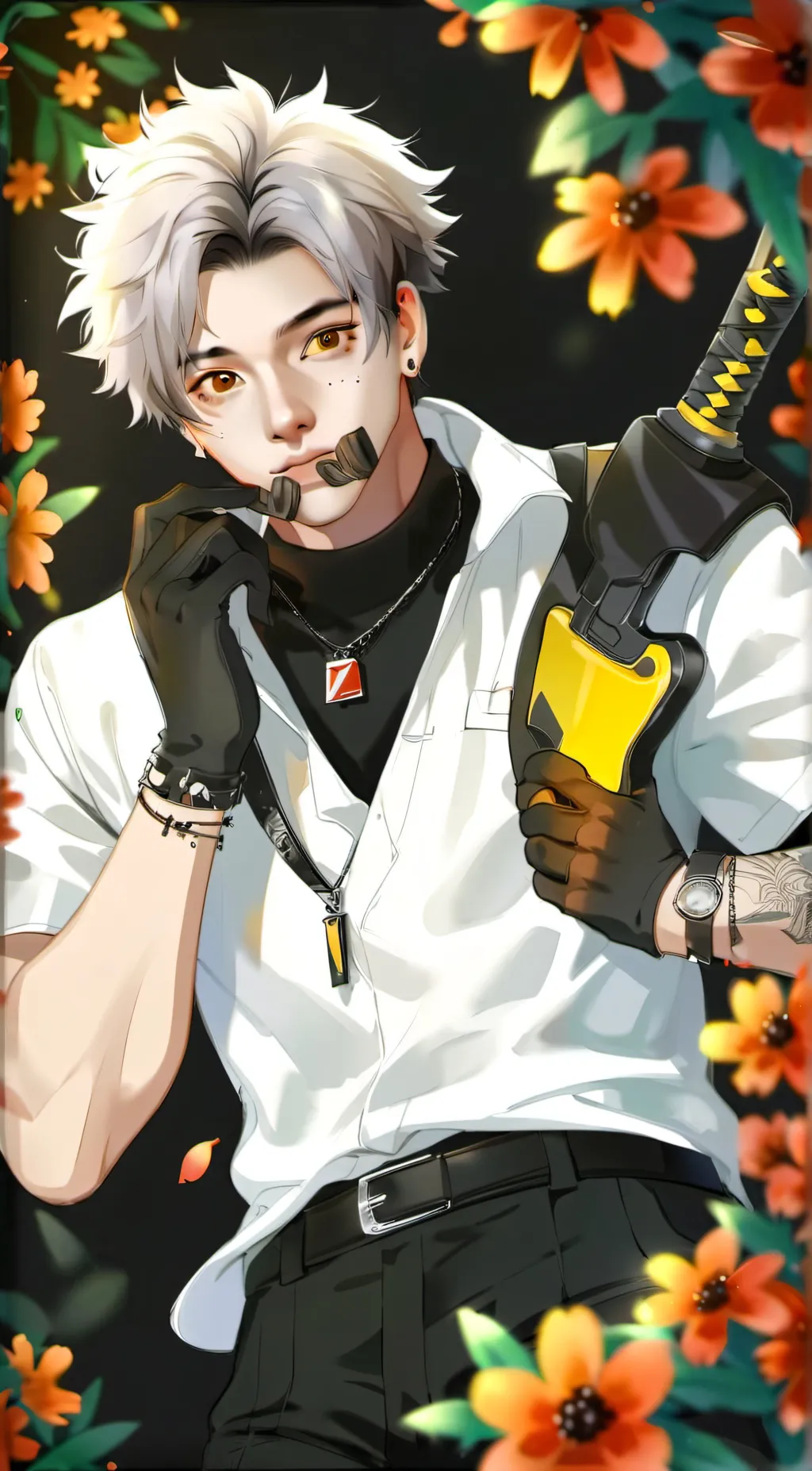 ai character: bakugou background