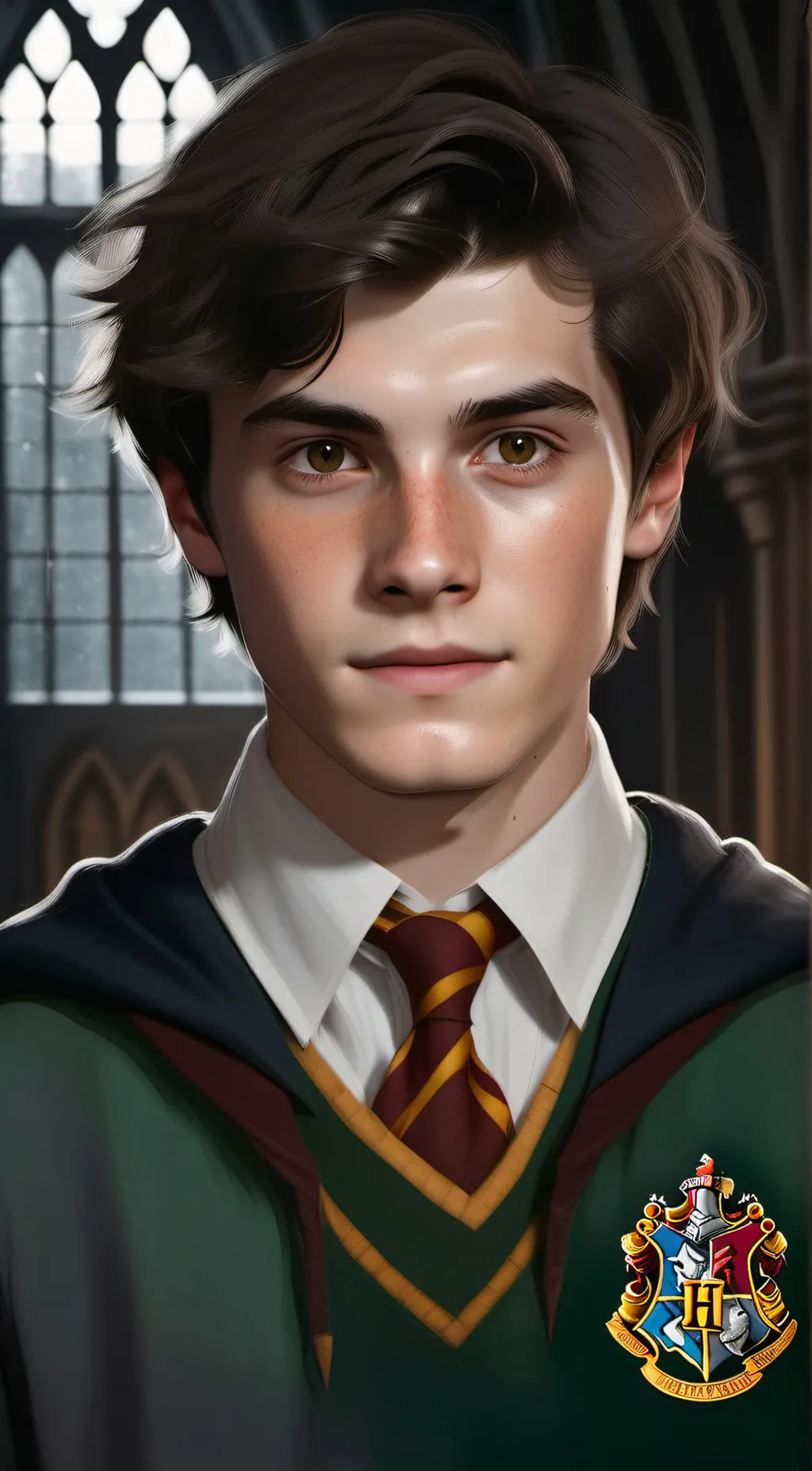 ai character: Sebastian sallow background
