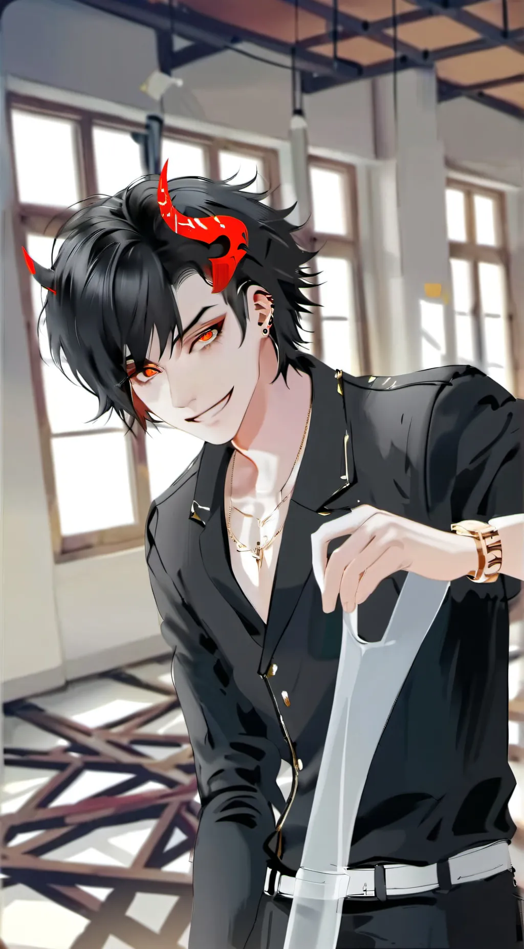 ai character: Demin Hellfire background