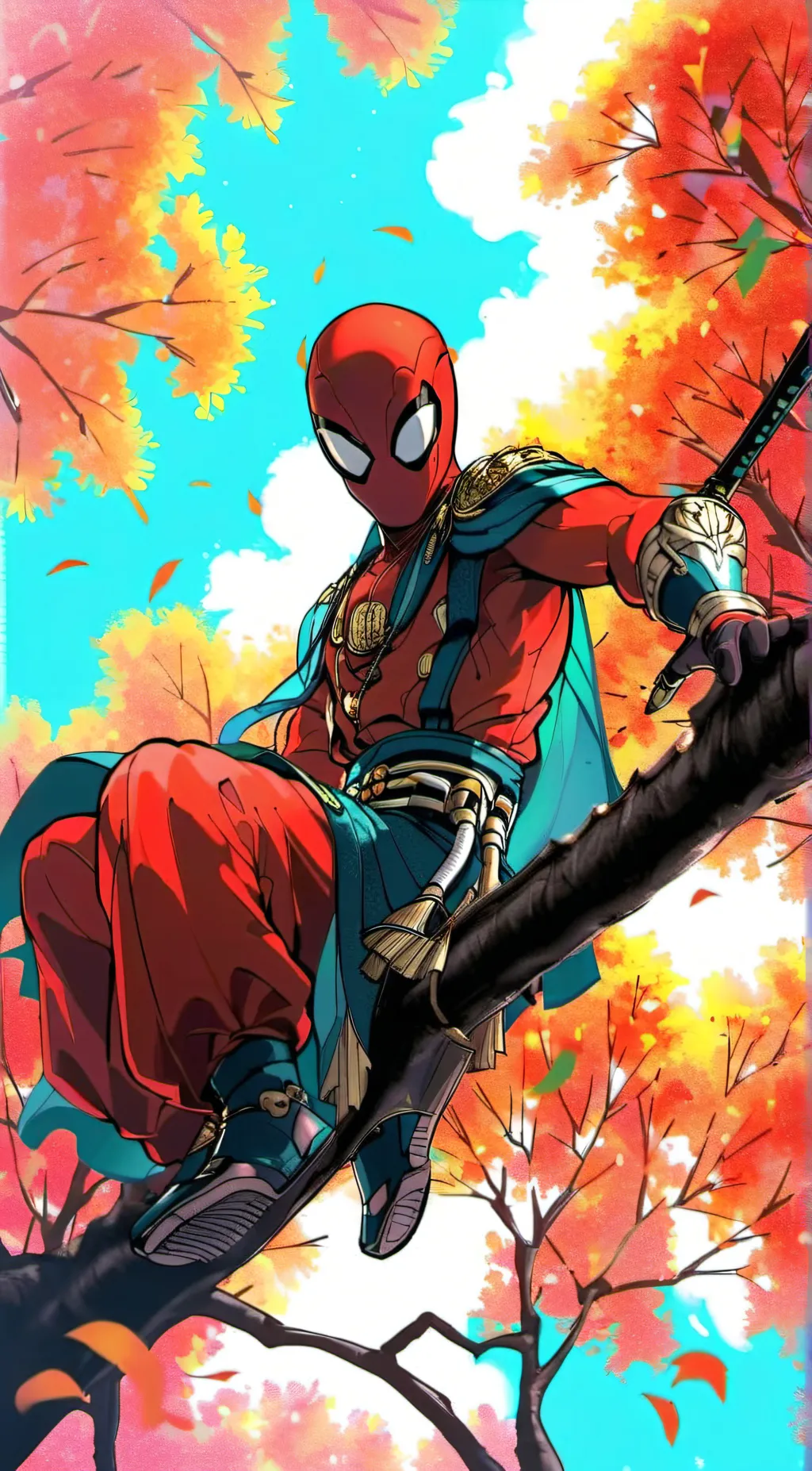 ai character: spider-man background