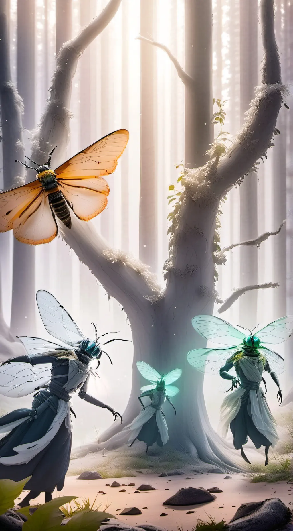 ai character: RPG- Bug Forest background