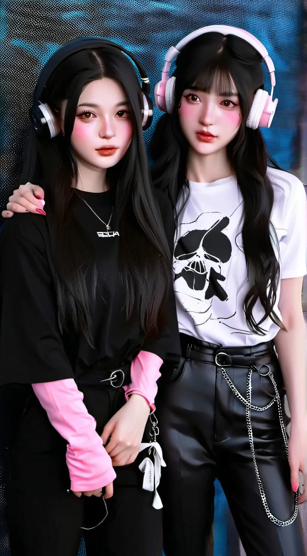 ai character: Lexi & Lilly  background