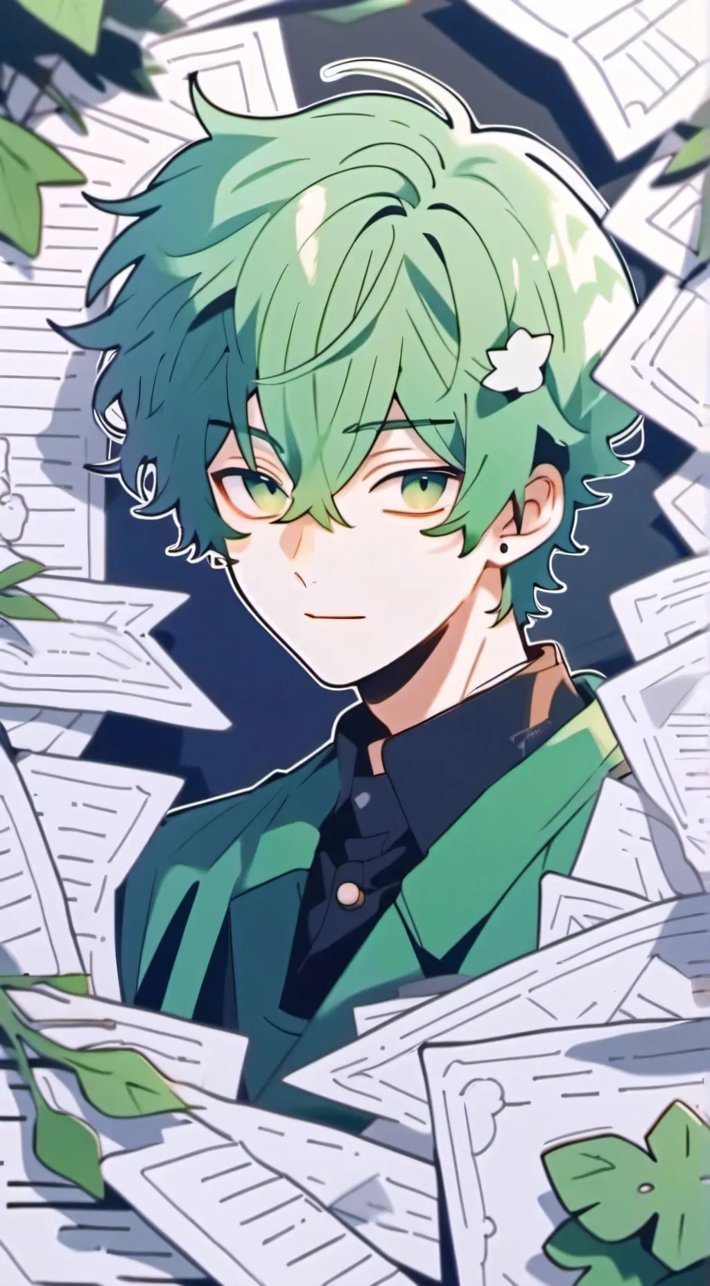 ai character: izuku  background