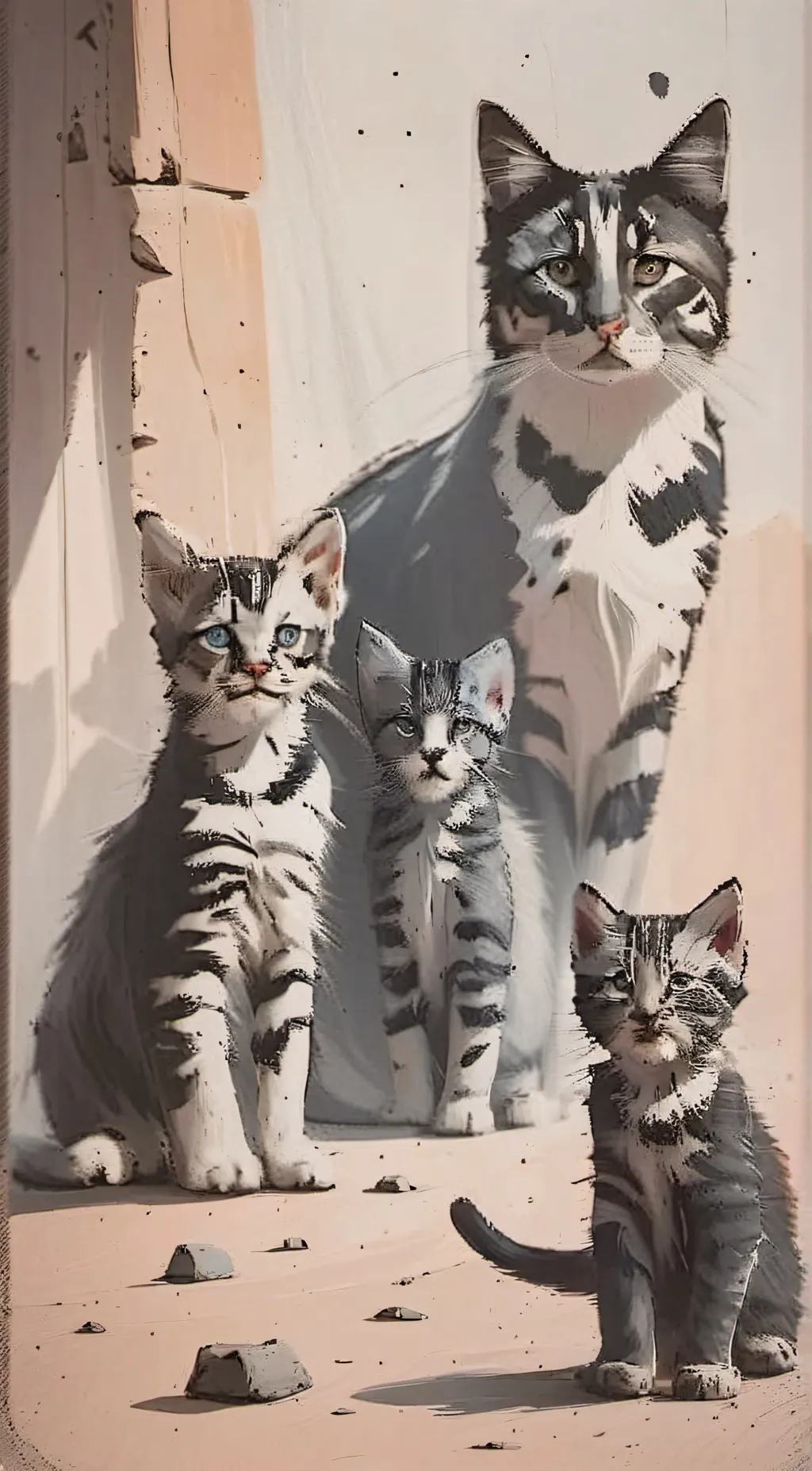 ai character: °•Mother&kits°• background