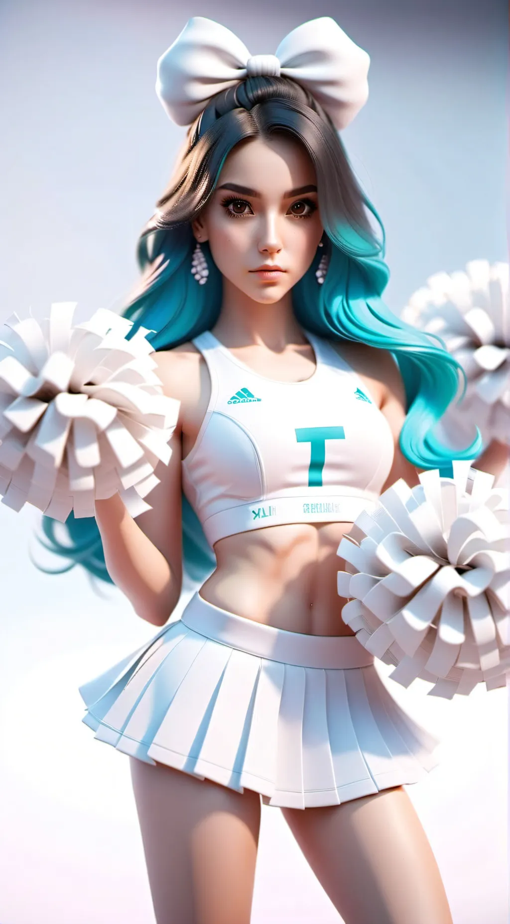 ai character: Aqua background