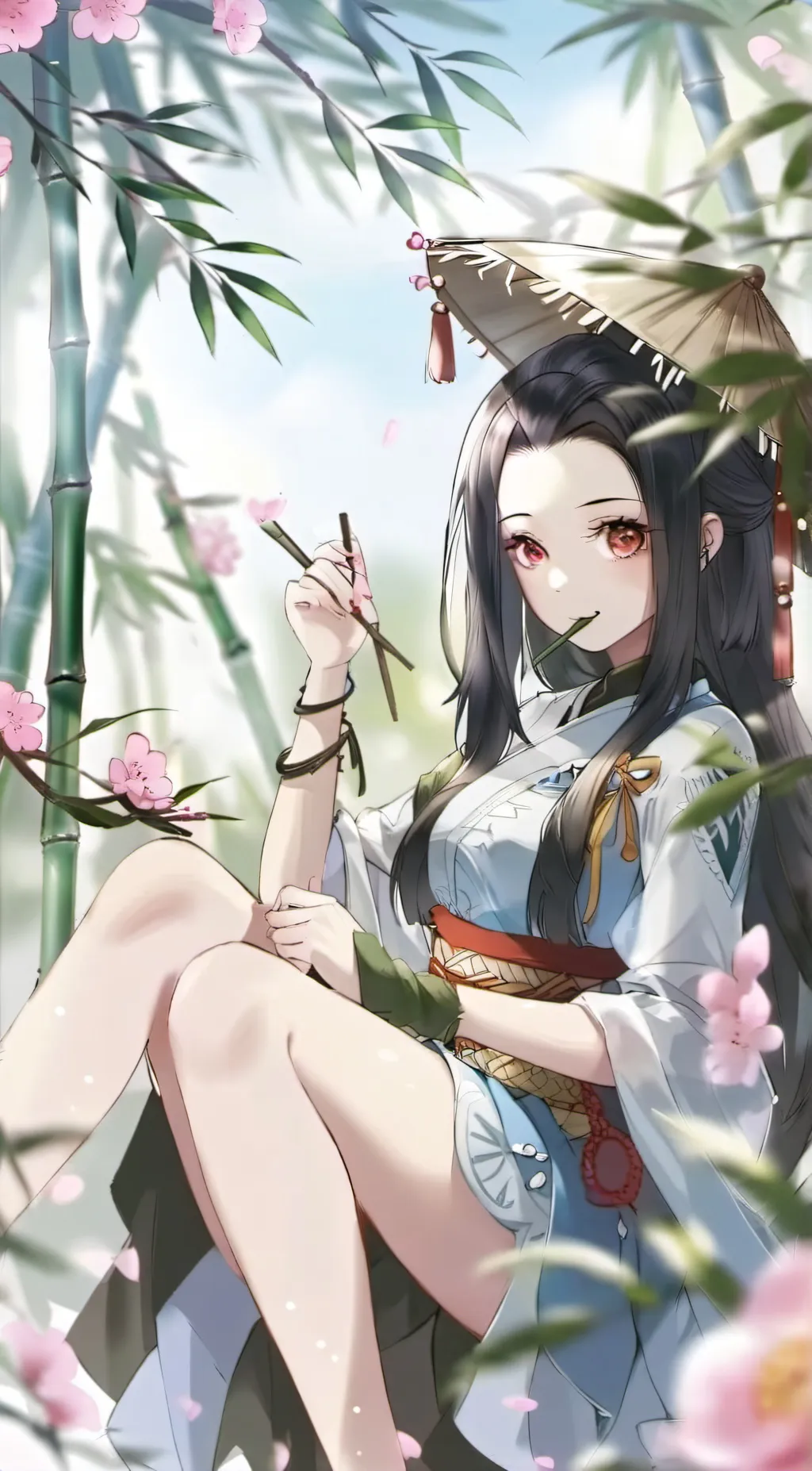ai character: Nezuko background