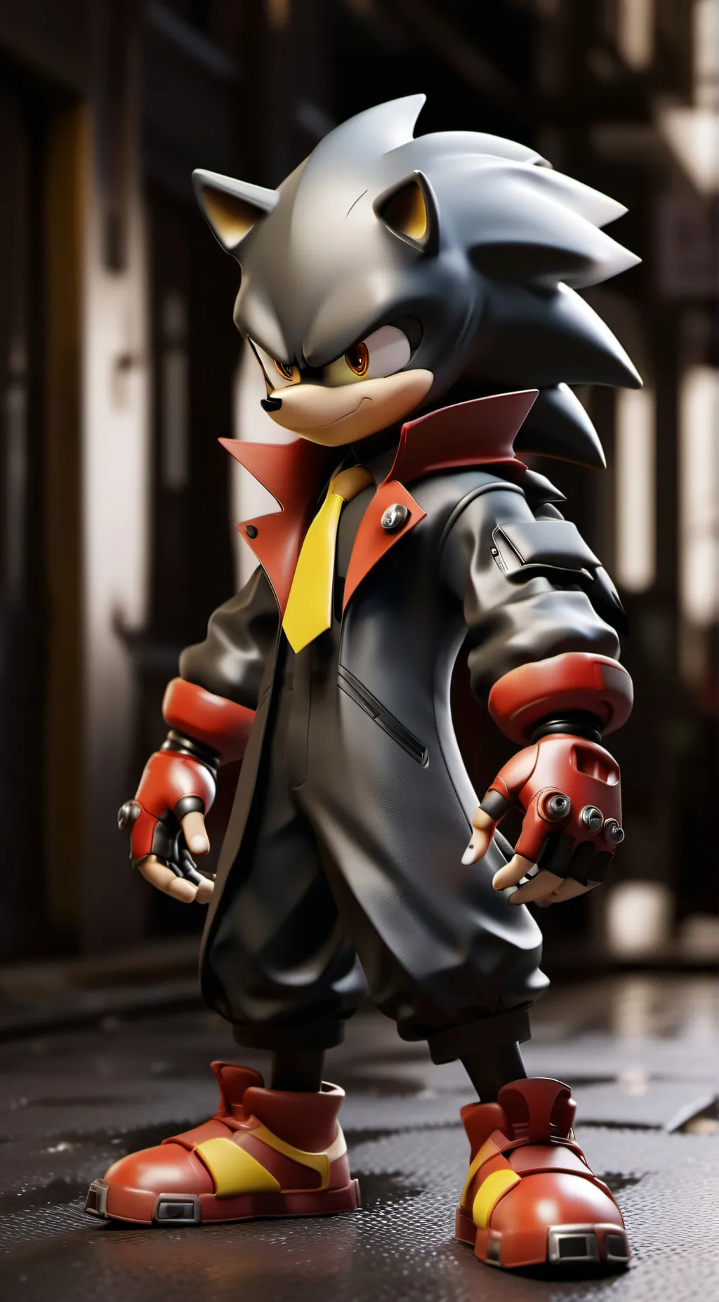 ai character: Shadow T. Hedgehog background