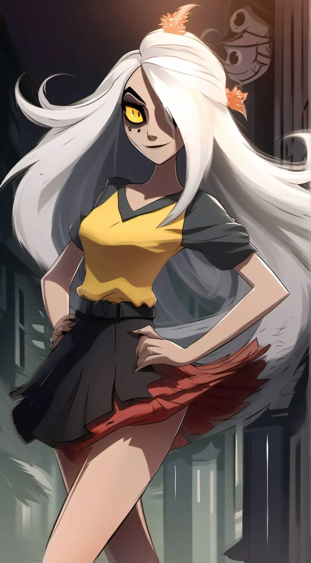 ai character: -*Vaggie*- background