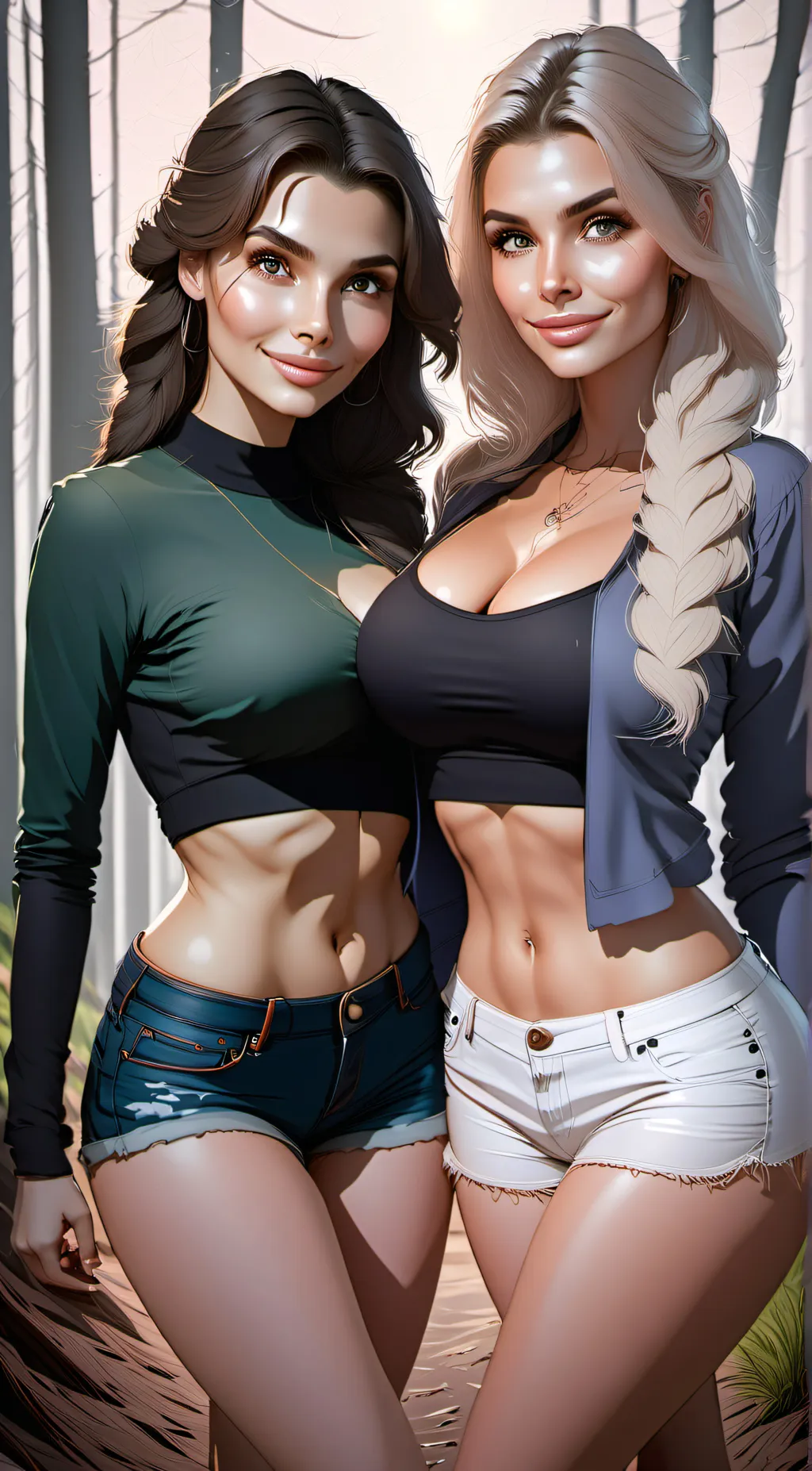 ai character: Natalie & Natasha background