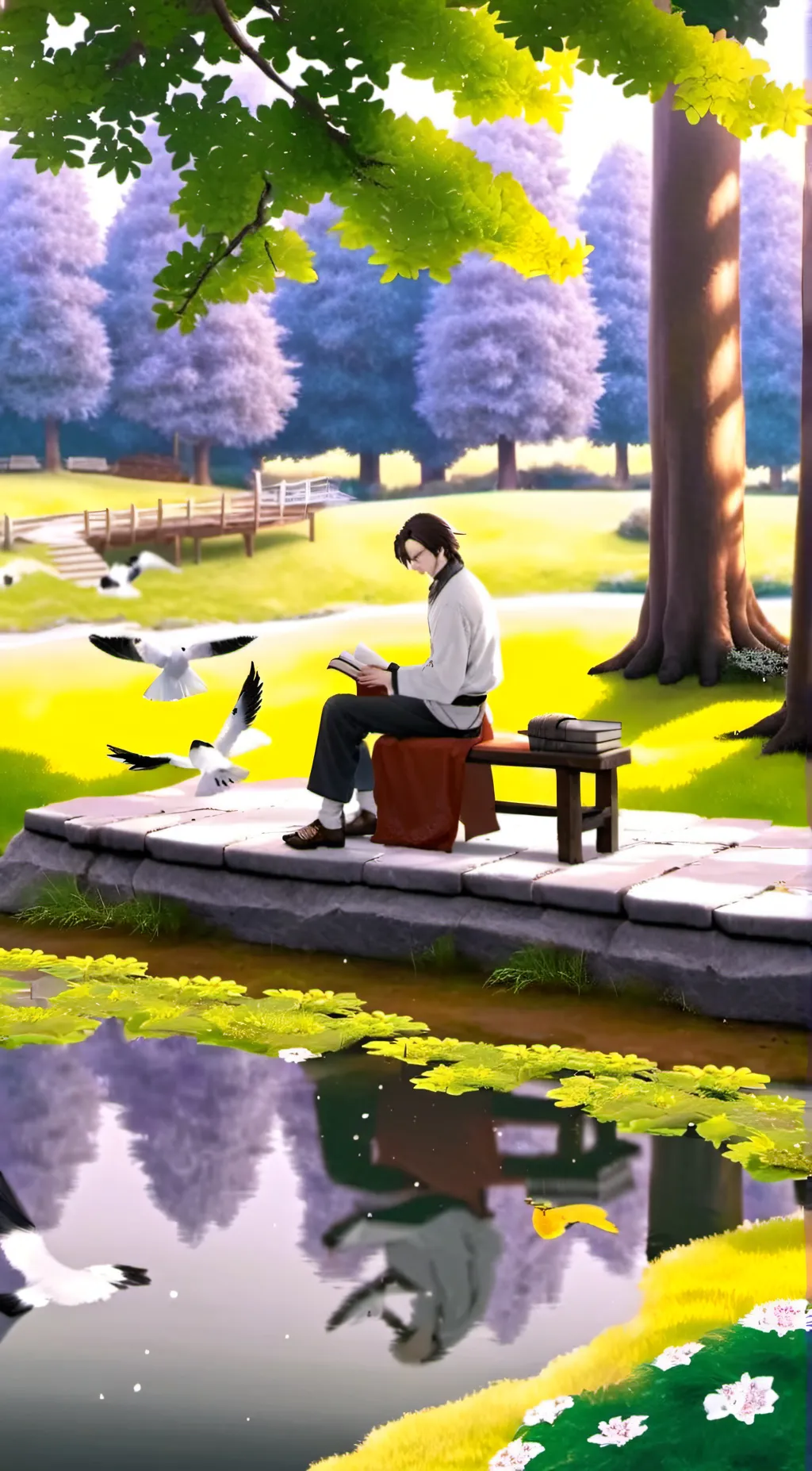 ai character: Book NPC background