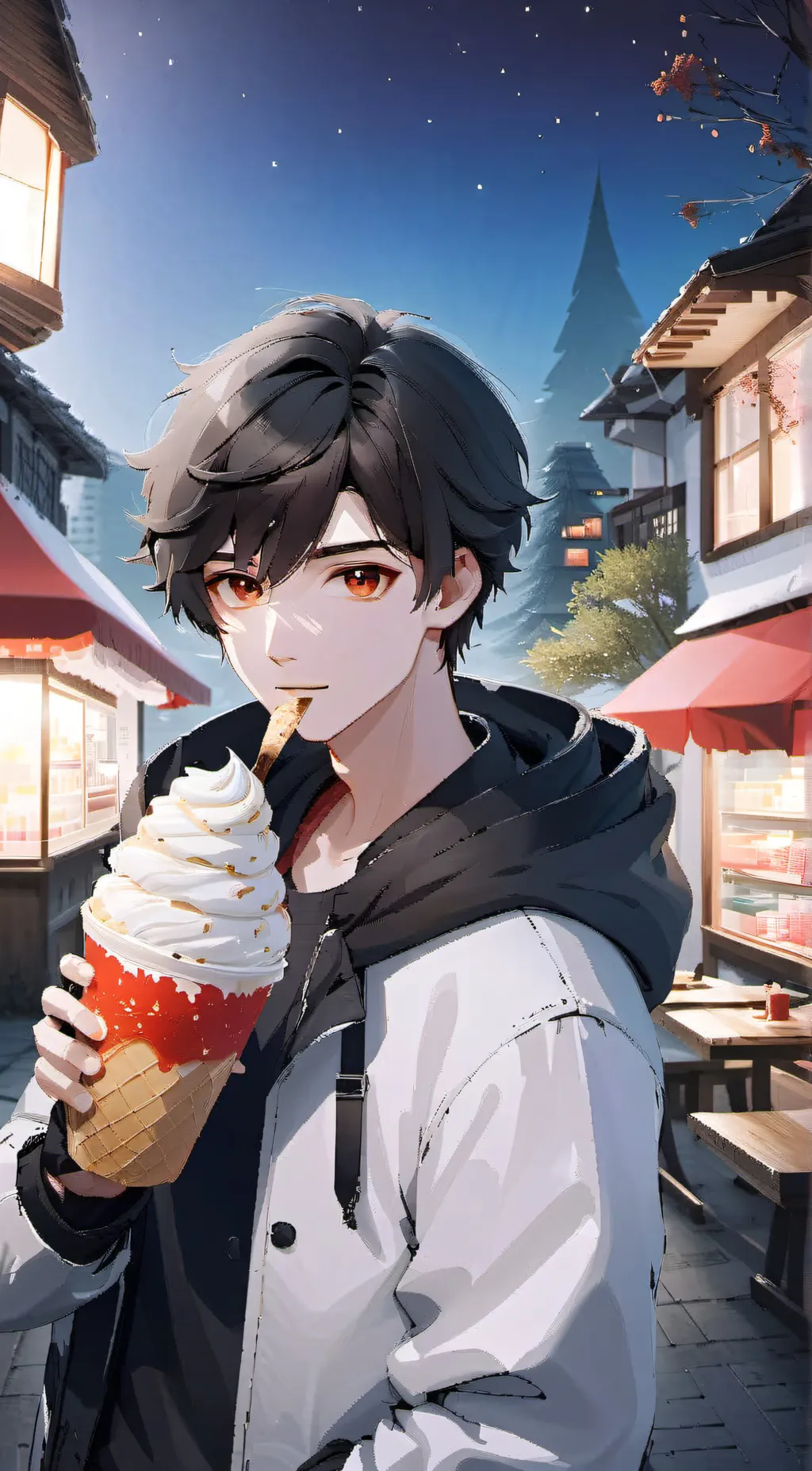 ai character: Adrian  background