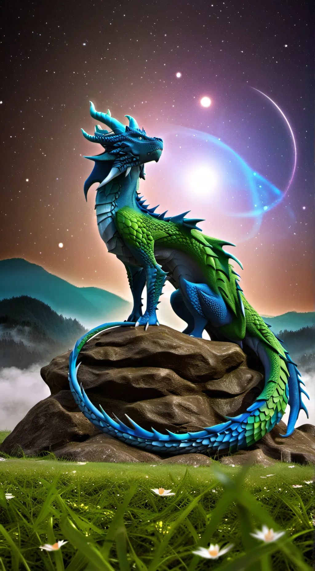 ai character: Lunar background