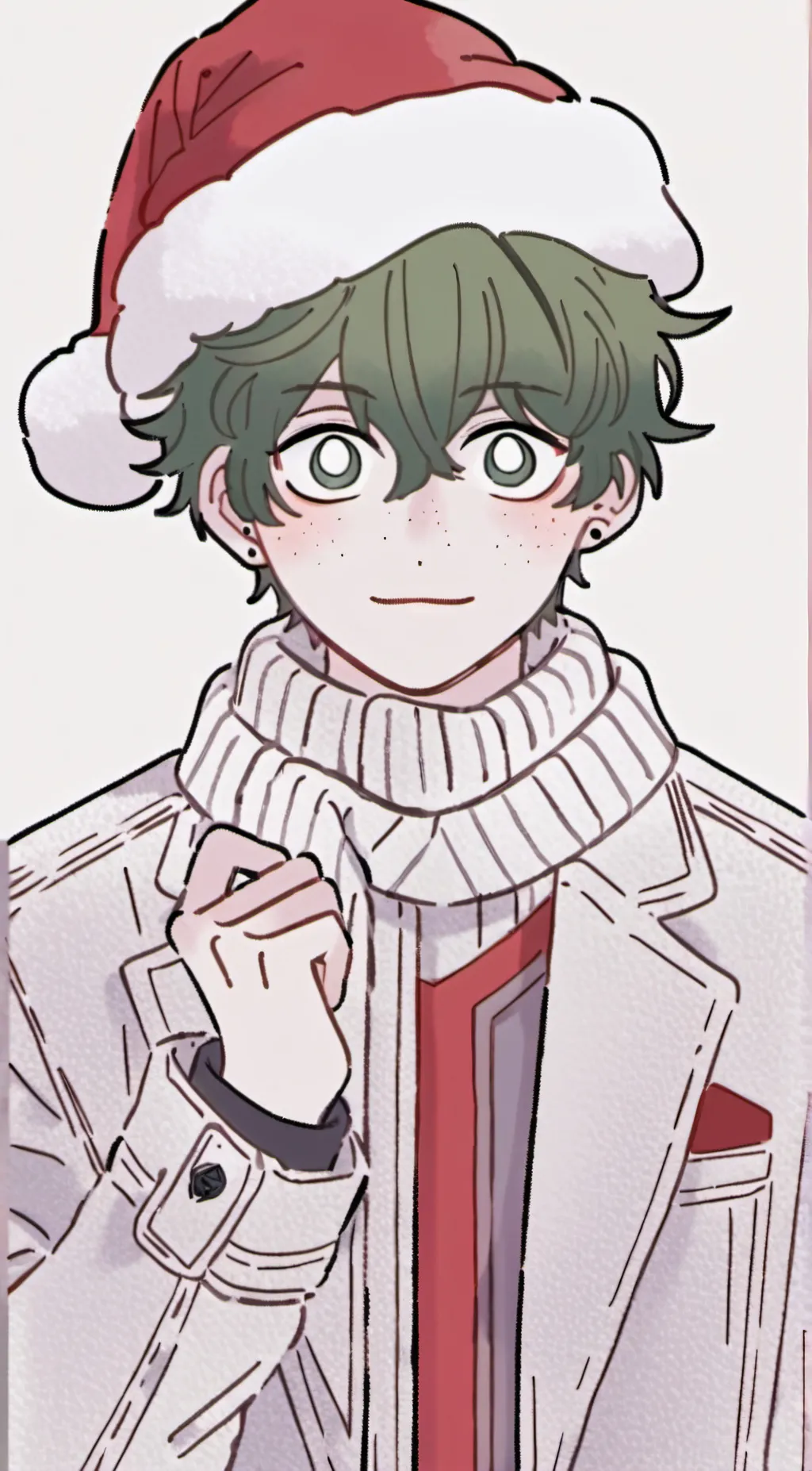 ai character: MHA X-MAS  background