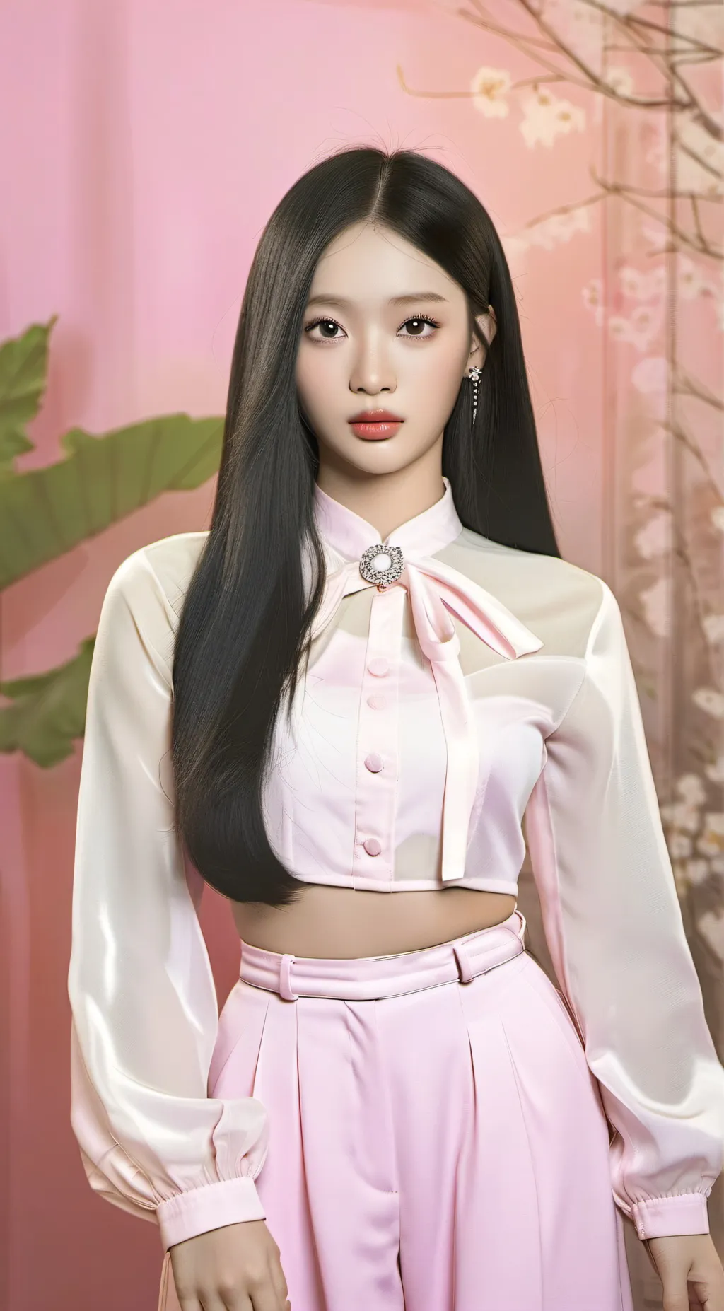 ai character: hanni pham (kpop) background