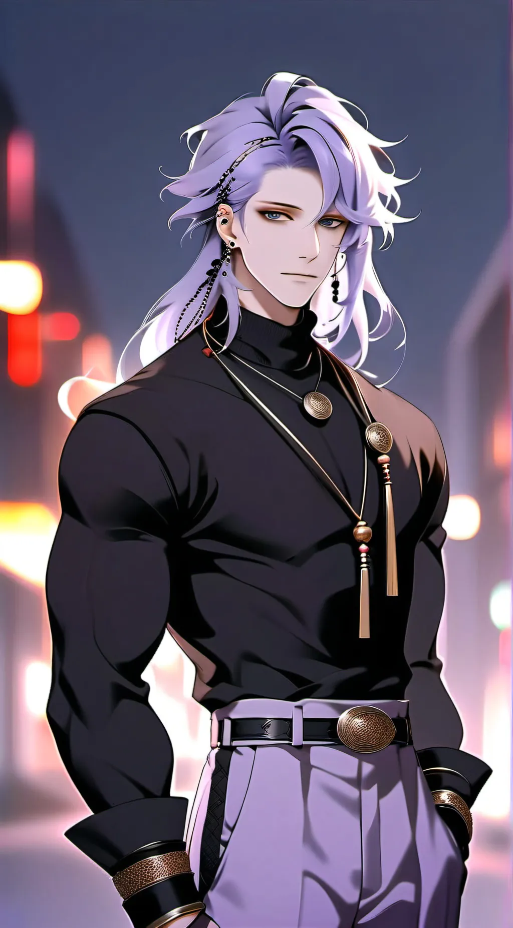 ai character: Rain background