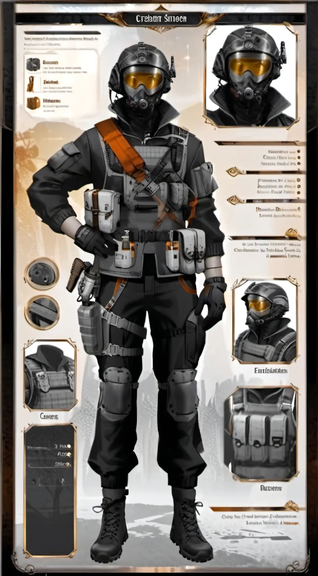 ai character: Stealth Suit Mk II background