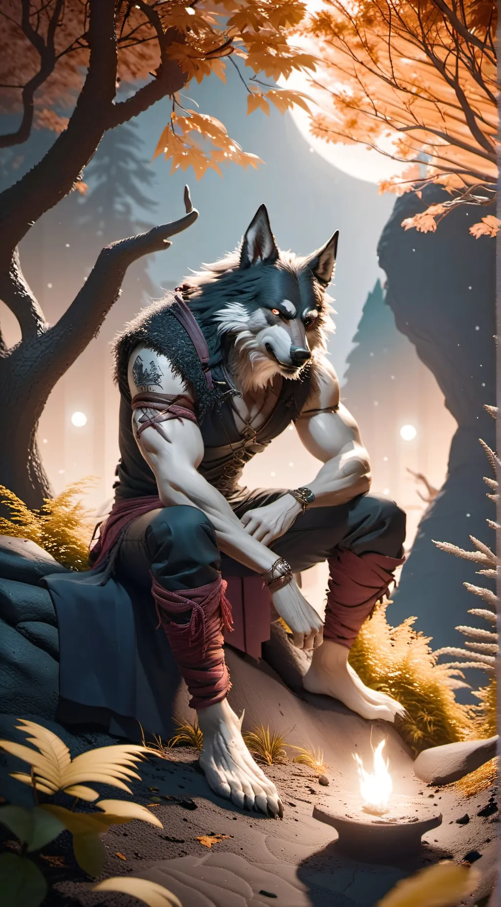 ai character: Shadow background