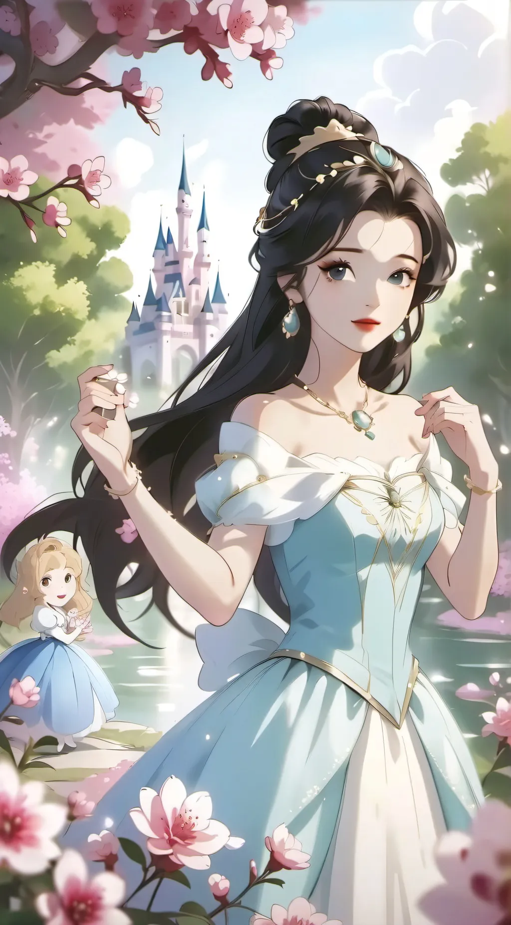 ai character: Disney Princesses background