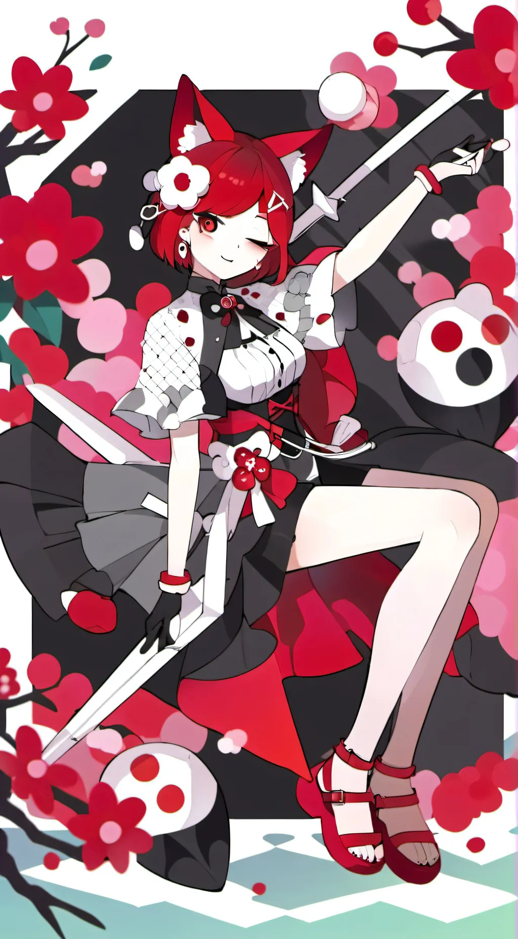 ai character: hazbin ds hb XMAS background