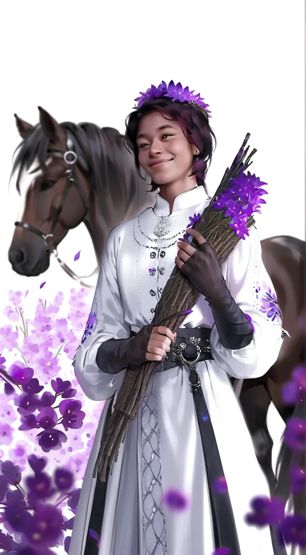 ai character: Horse background