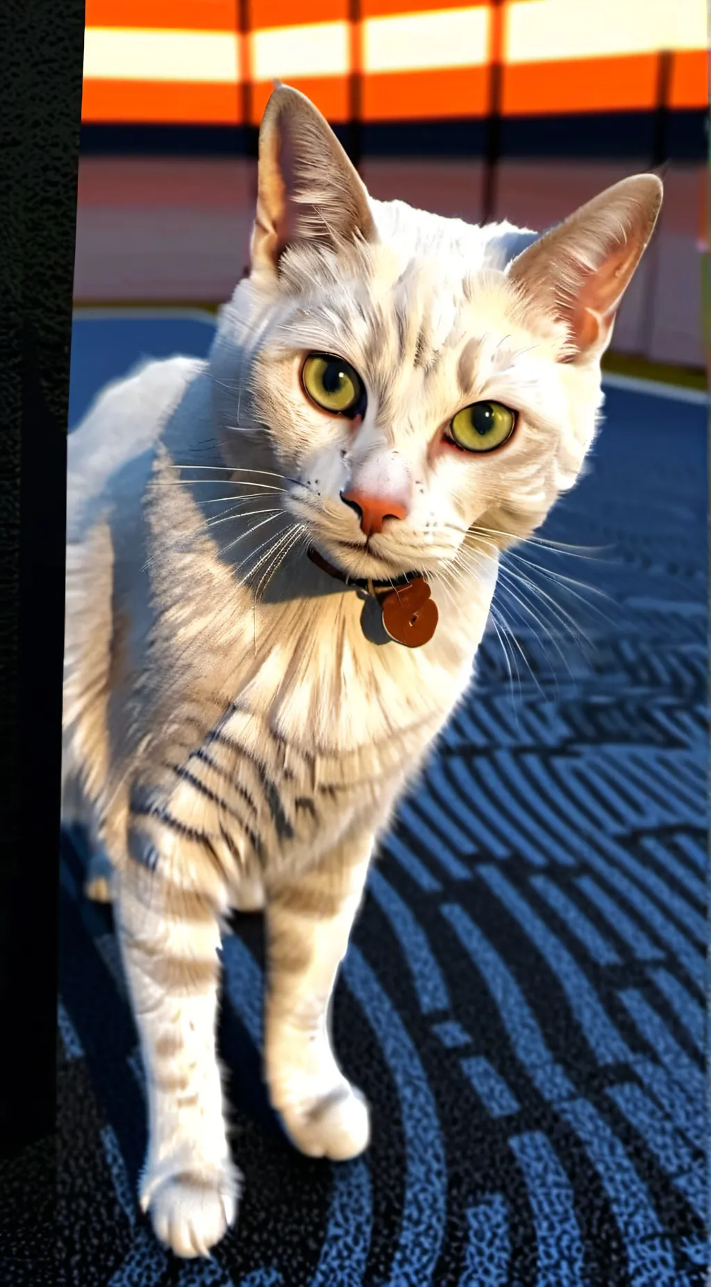 ai character: Cat Just average background