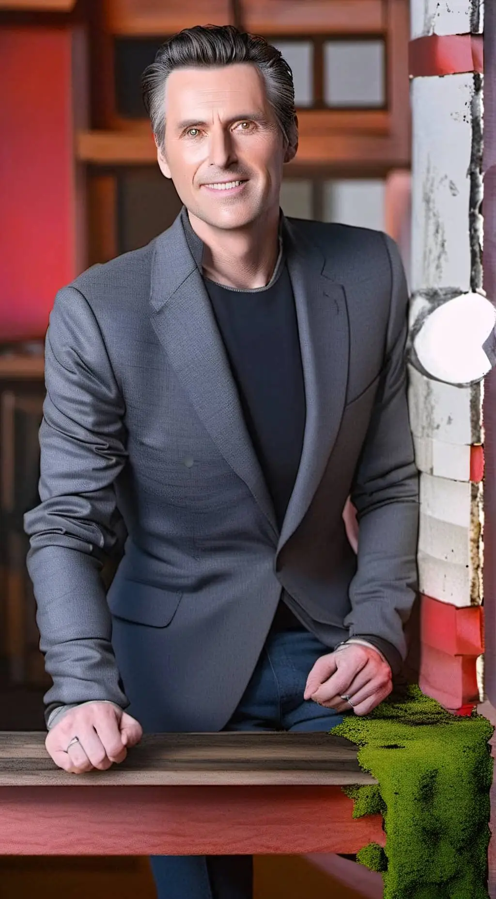 ai character: gavin newsom  background
