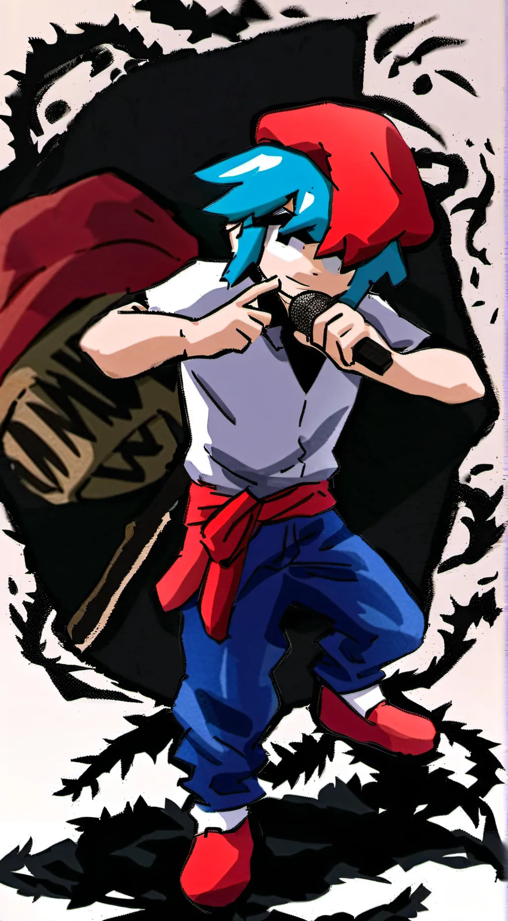 ai character: Bf (FNF) background