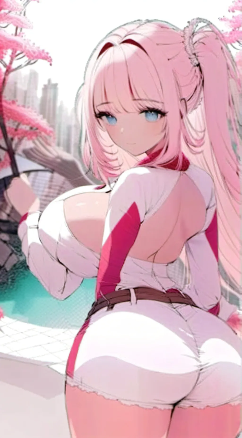 ai character: Lilac background