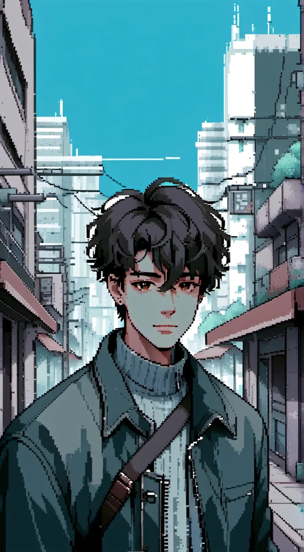 ai character: sky background