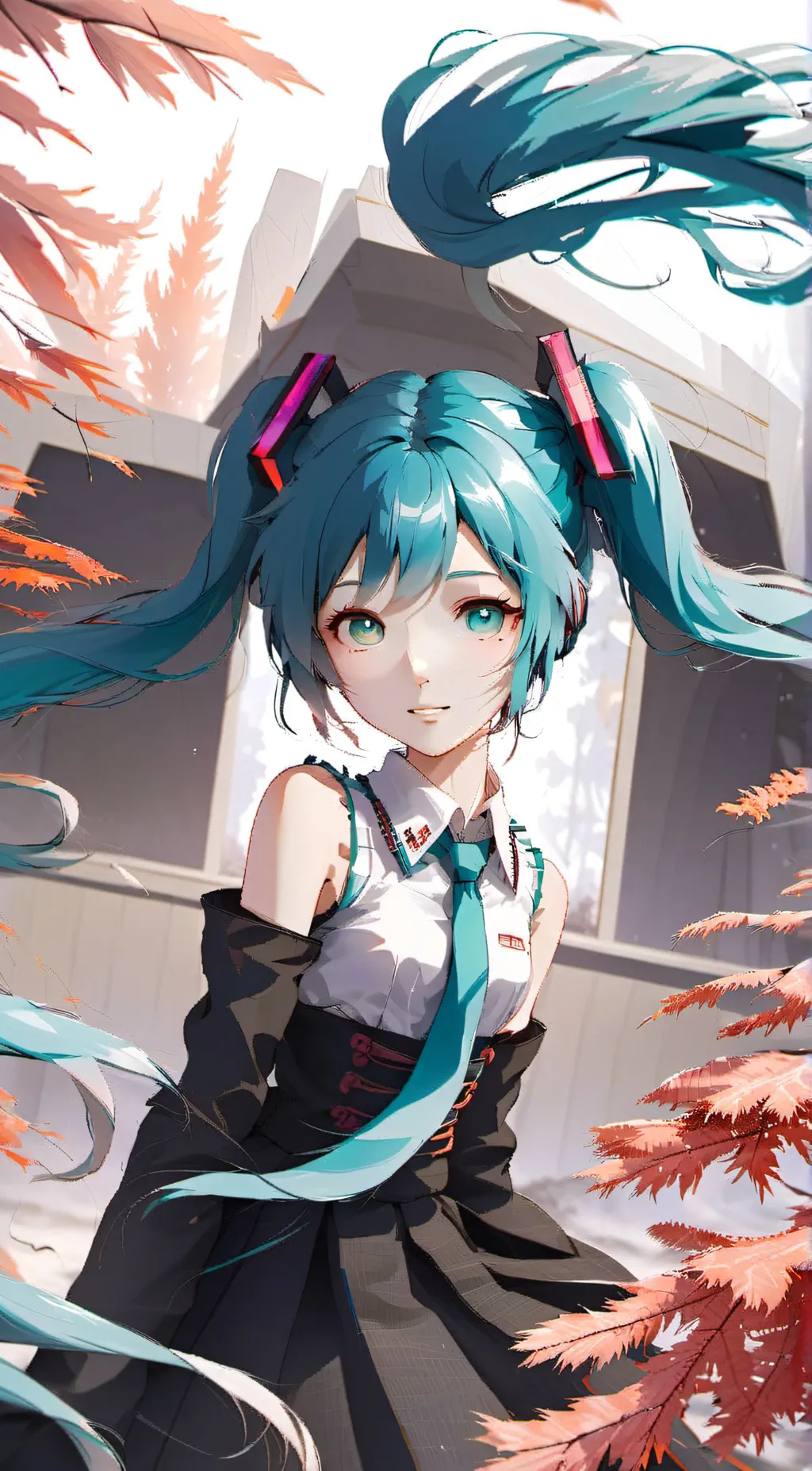 ai character: miku background