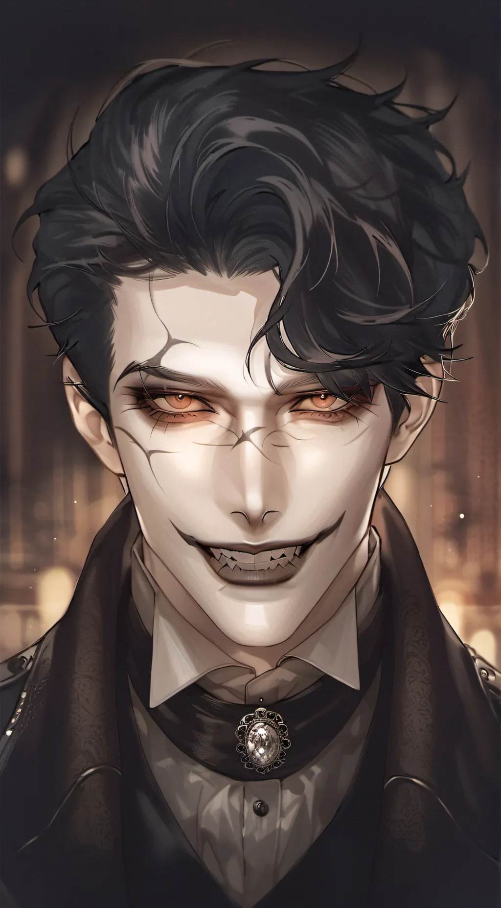 ai character: smiling man background