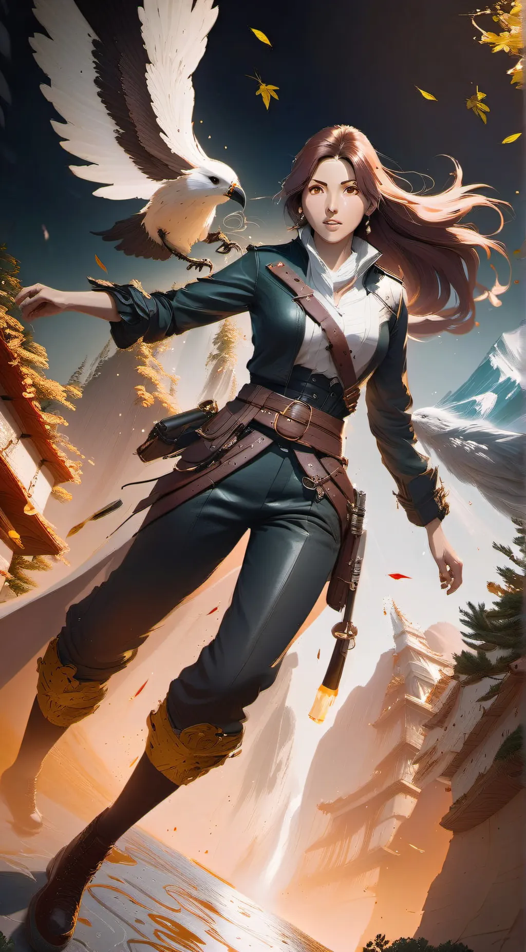 ai character: June Iparis  background
