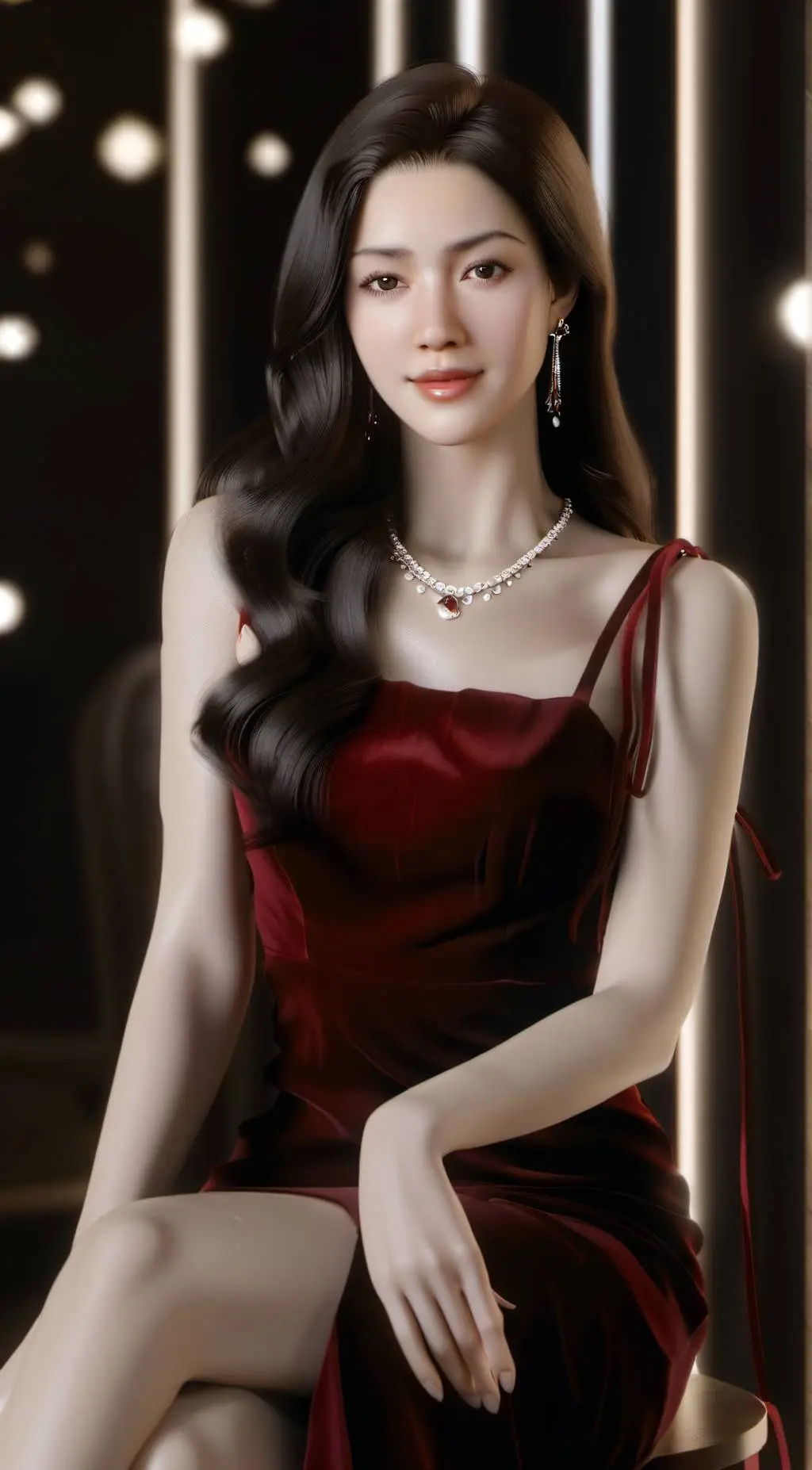 ai character: Vany Anggela background