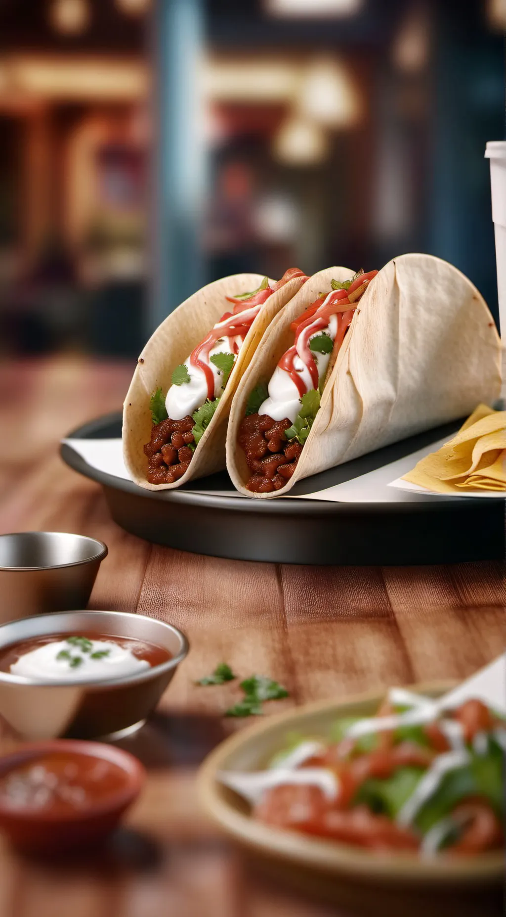 ai character: taco bell background
