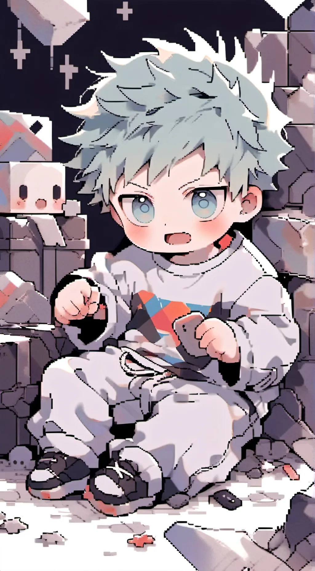 ai character: baby gojo background