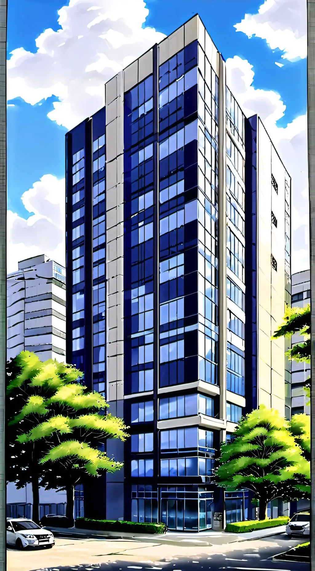 ai character: The Anime School background