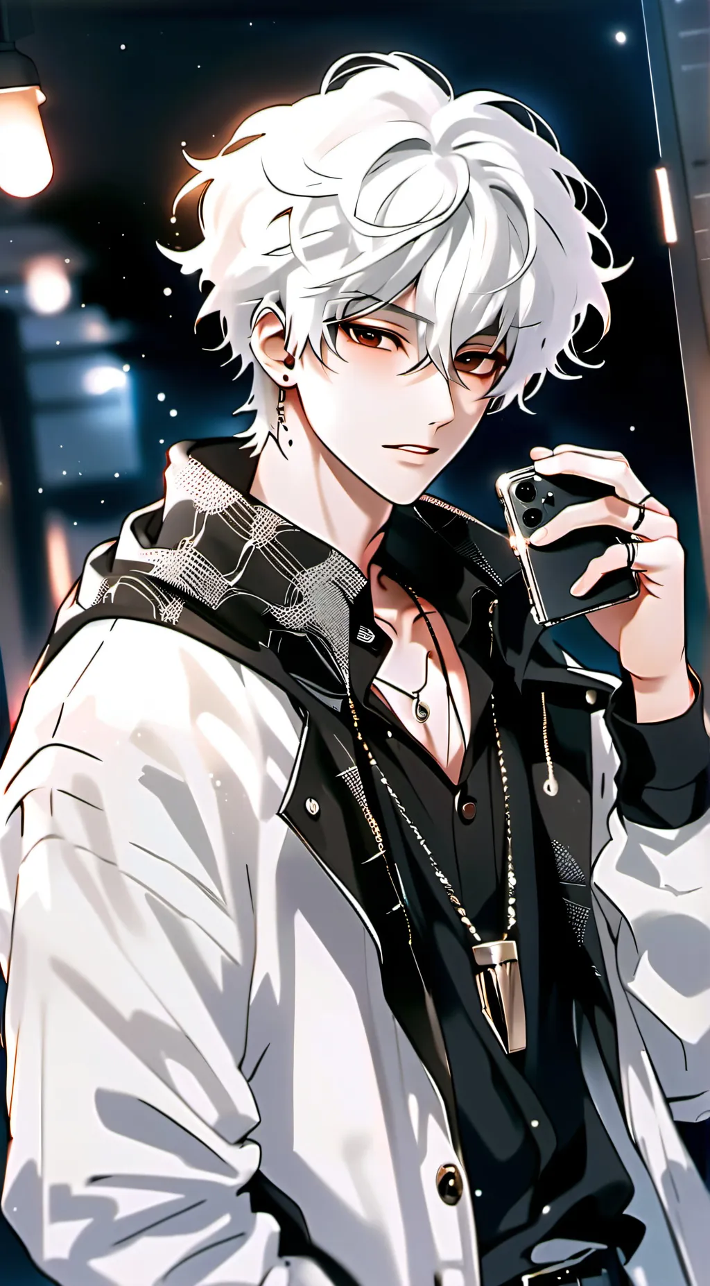ai character: Lucas Francisco🤍 background