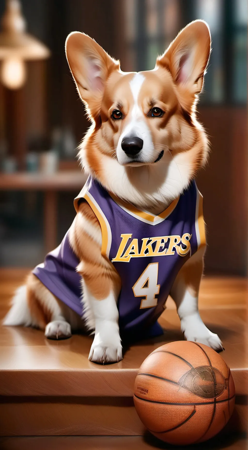 ai character: Corgi Bryant background