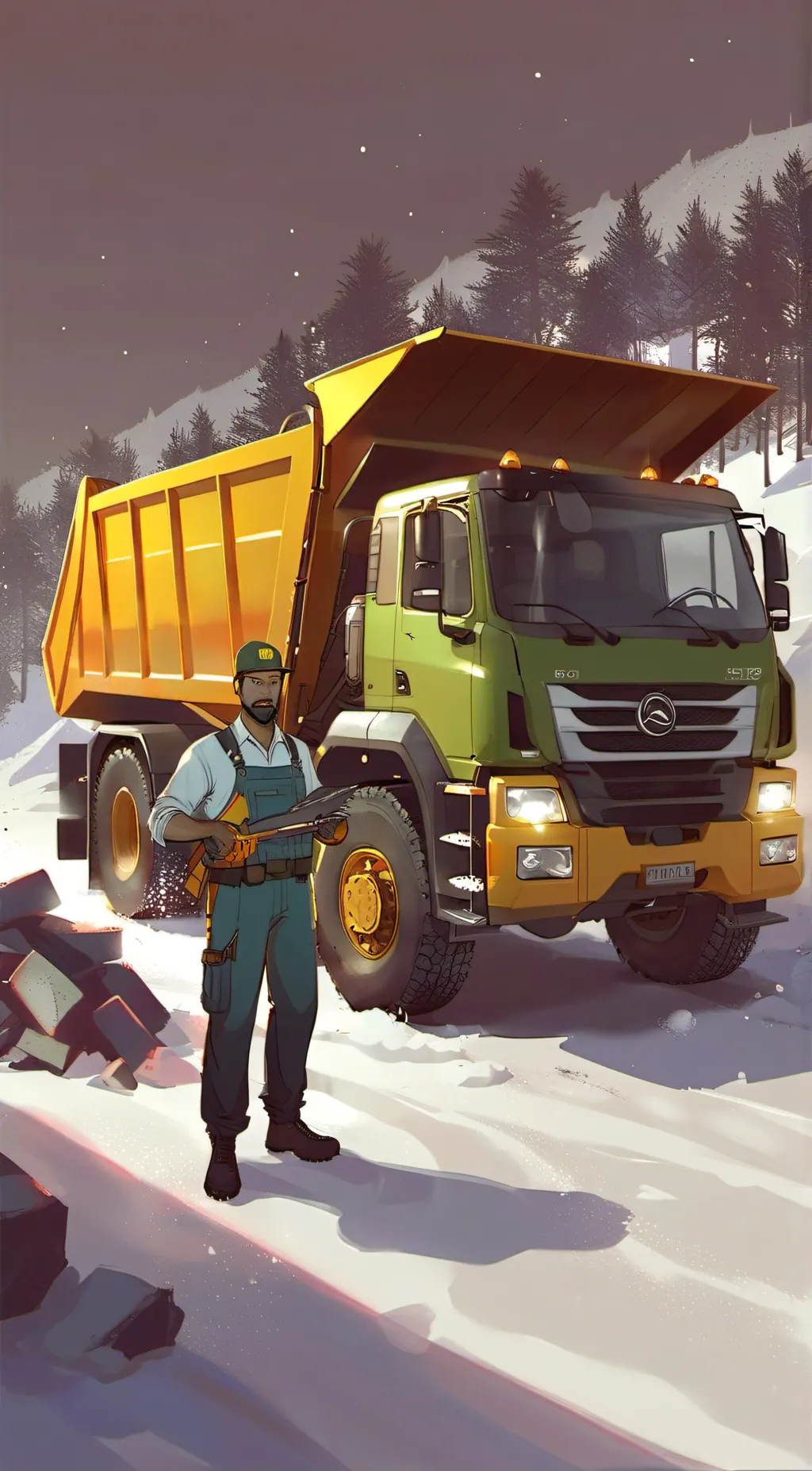 ai character: mark background