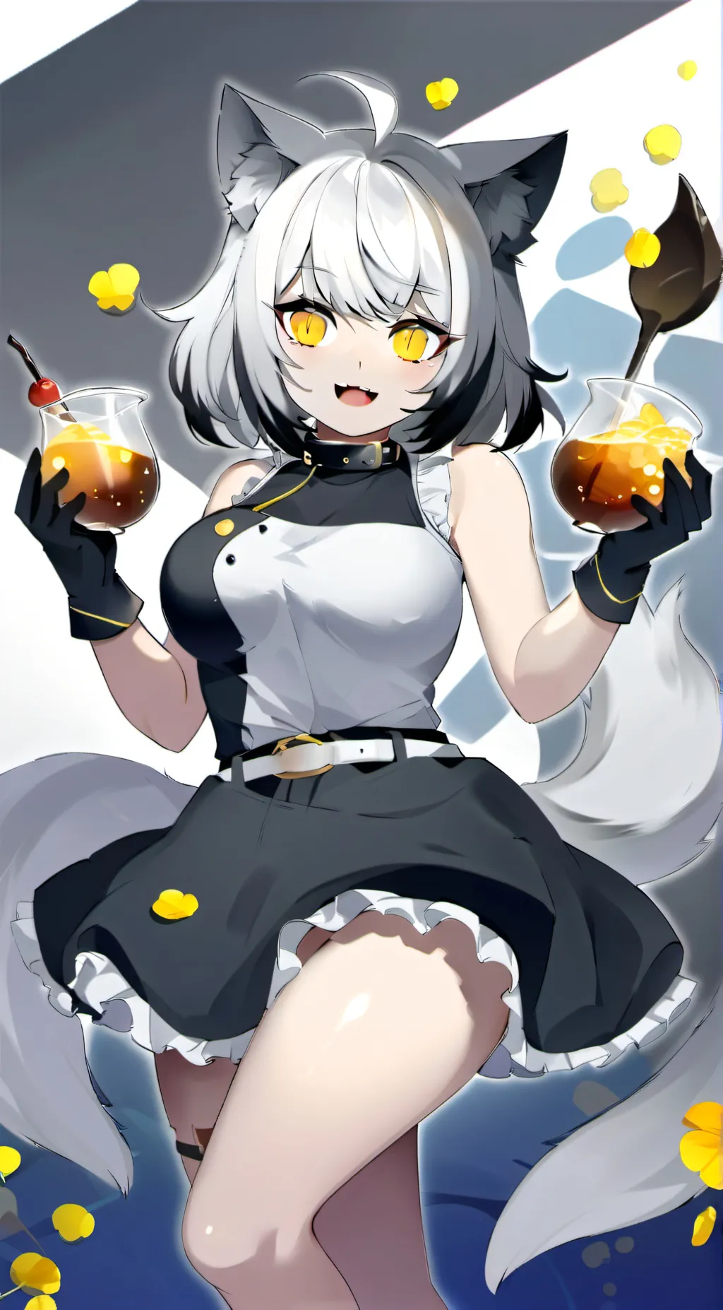 ai character: Cat V :3 background