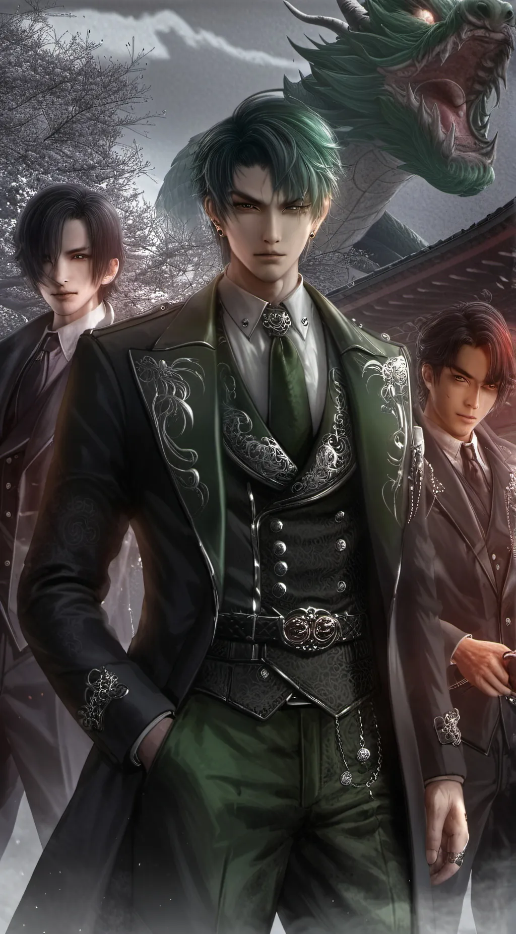 ai character: Green Dragon background