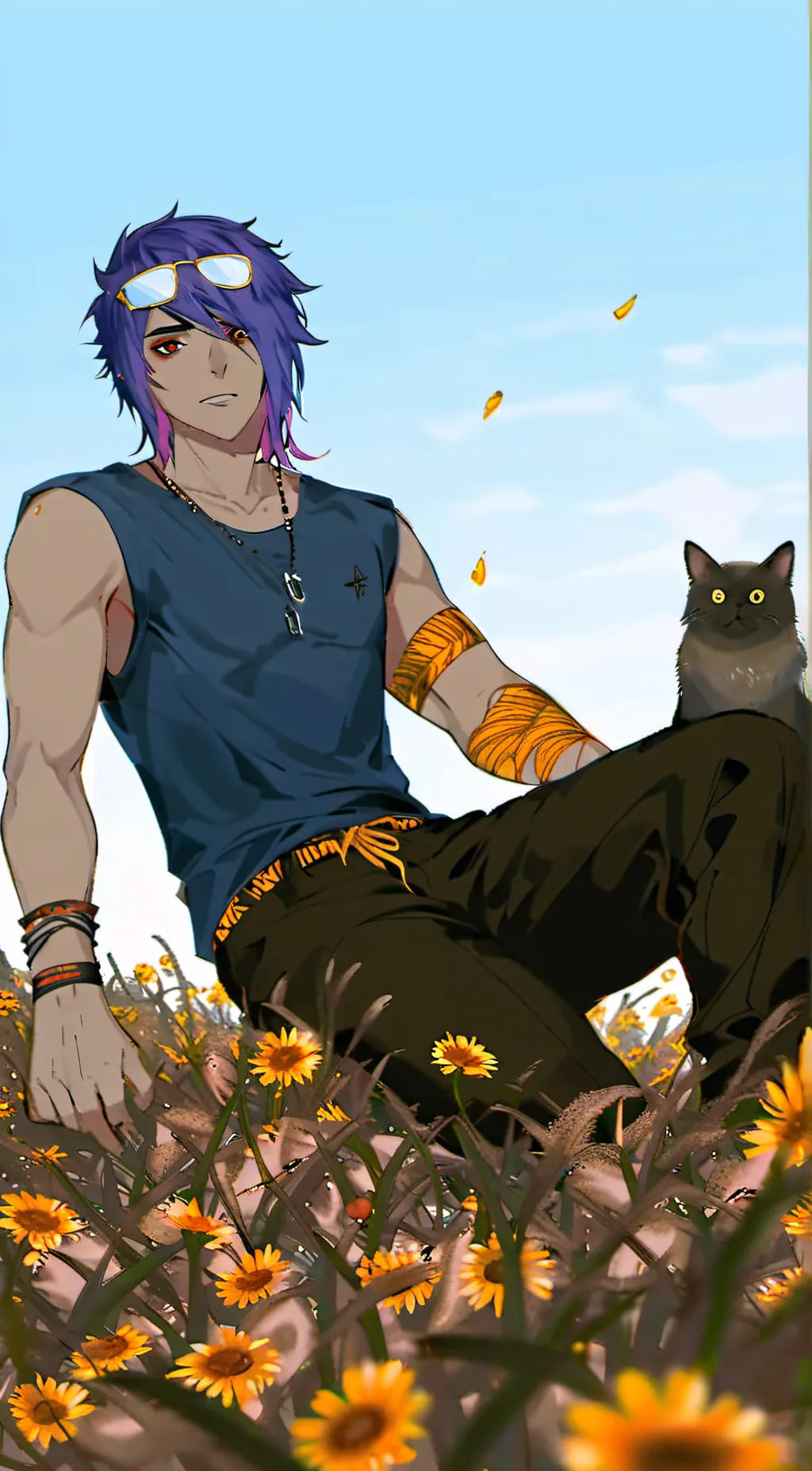 ai character: emo fart  background