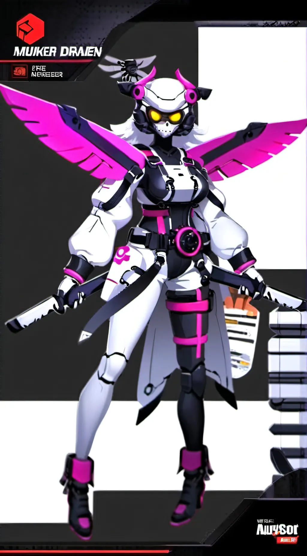 ai character:  Md but different  background