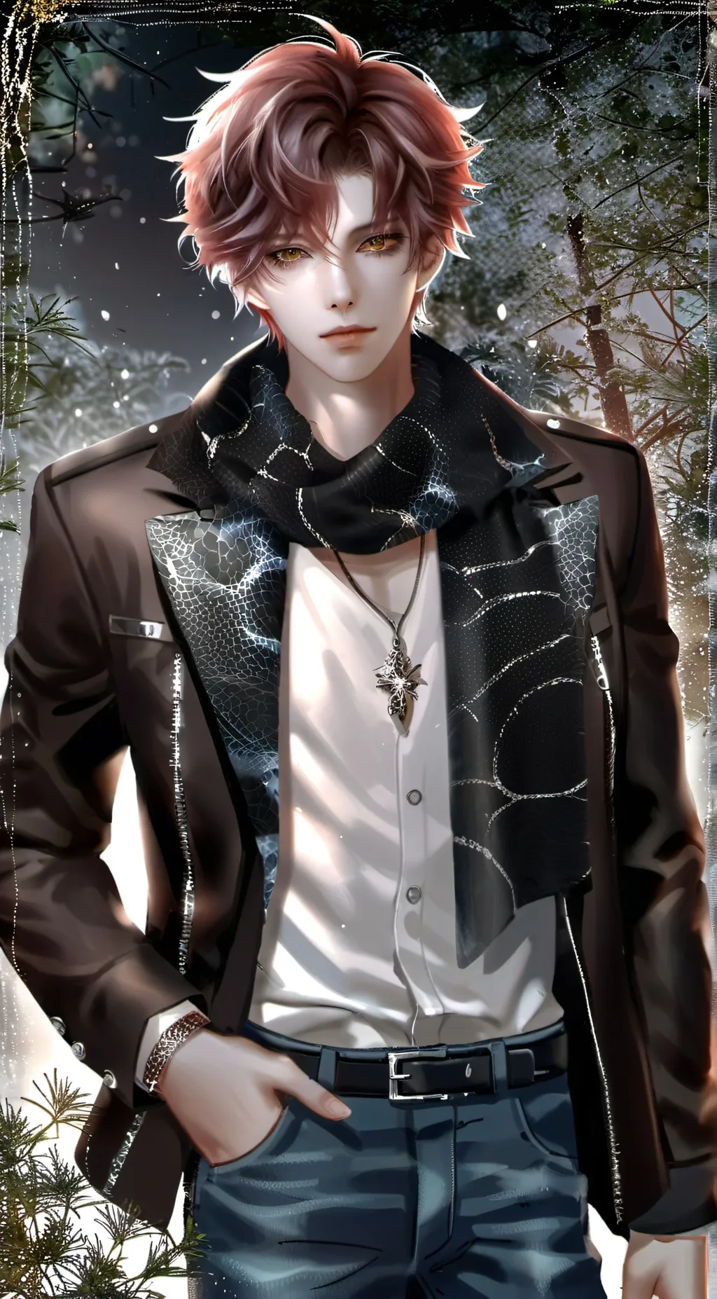 ai character: Ayato Sakamaki  background