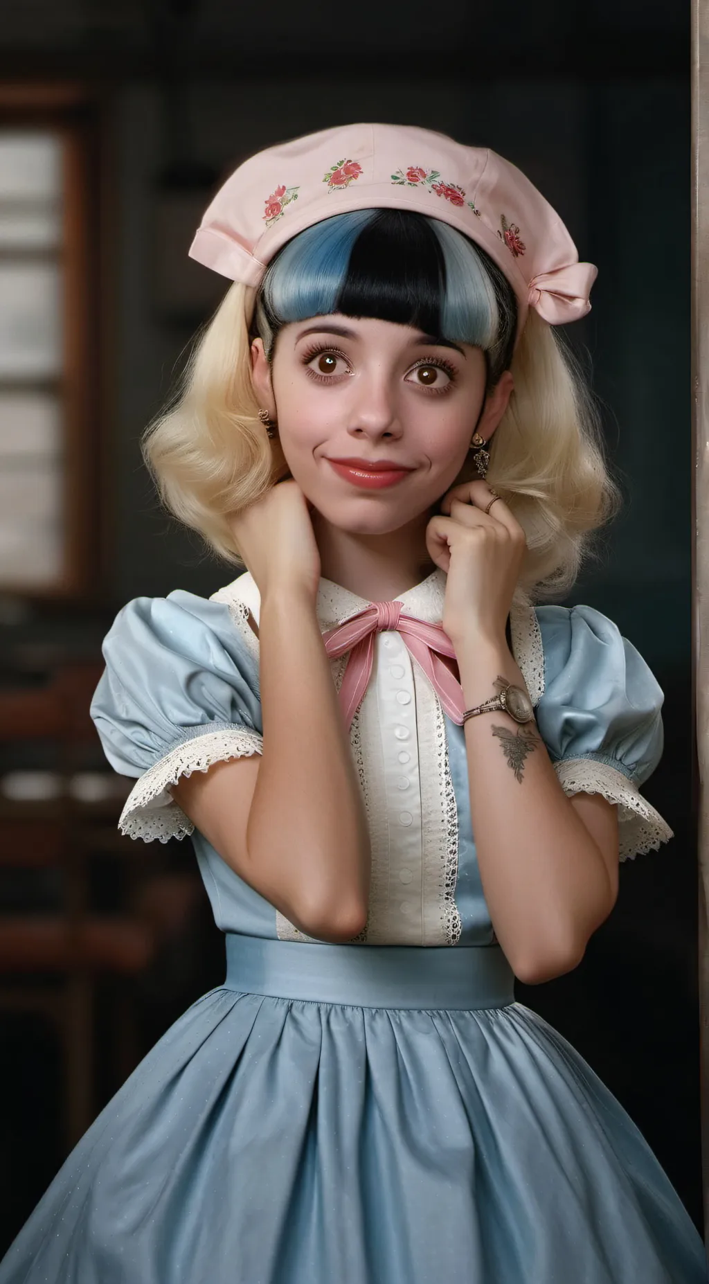 ai character: melanie Martinez 🖤 background