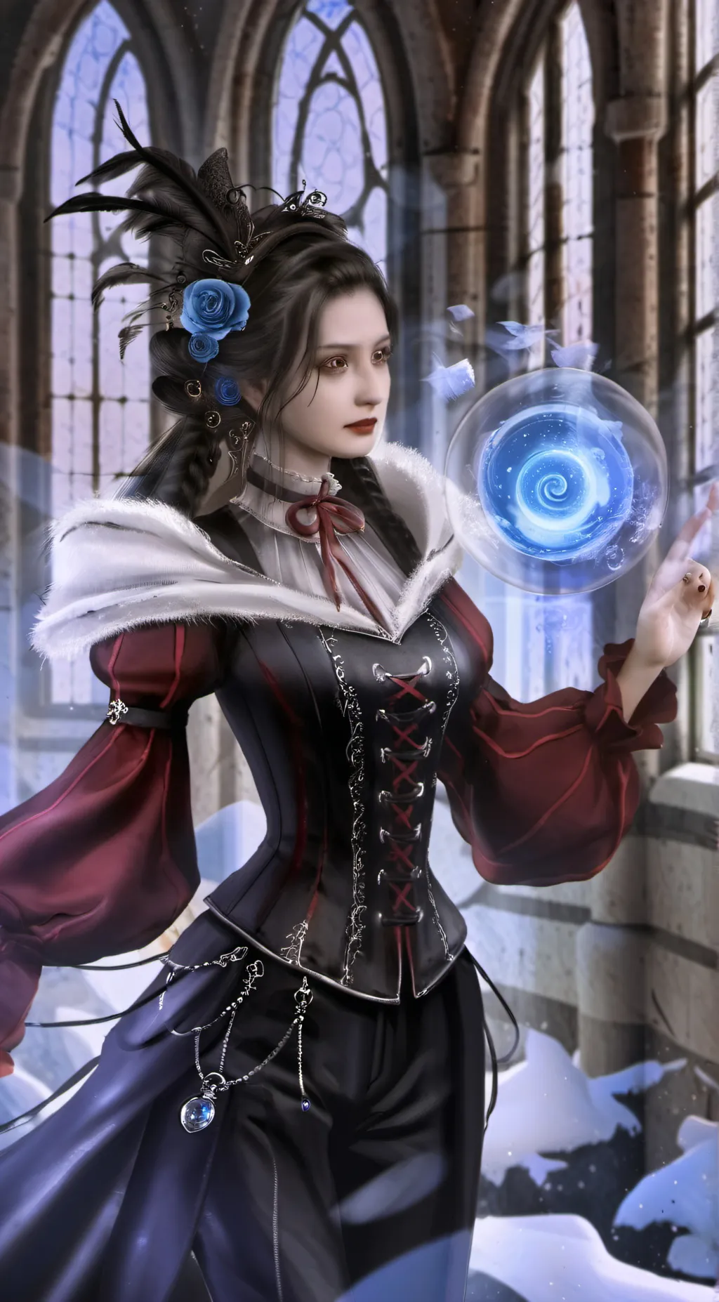 ai character: rosa background