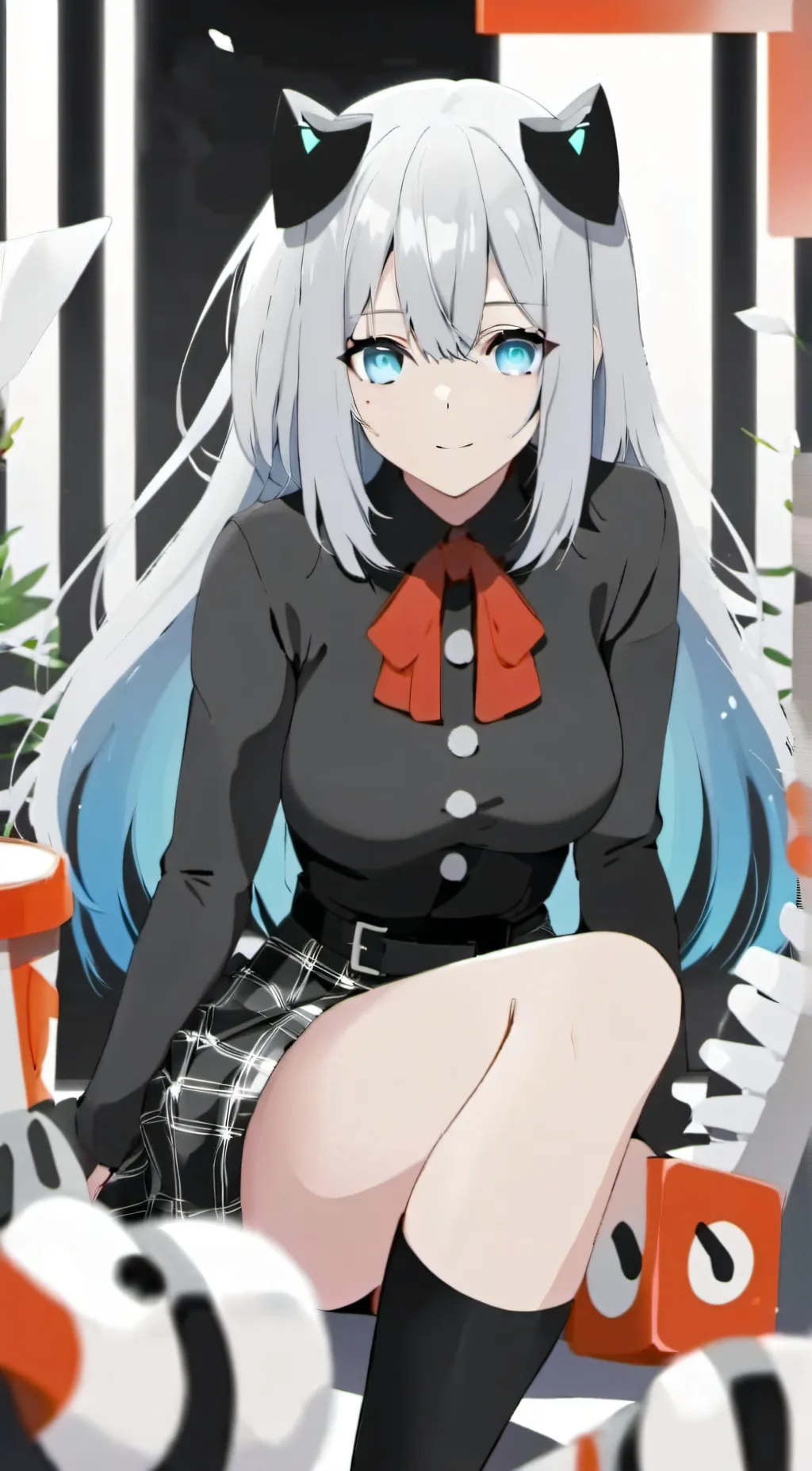 ai character: rose background