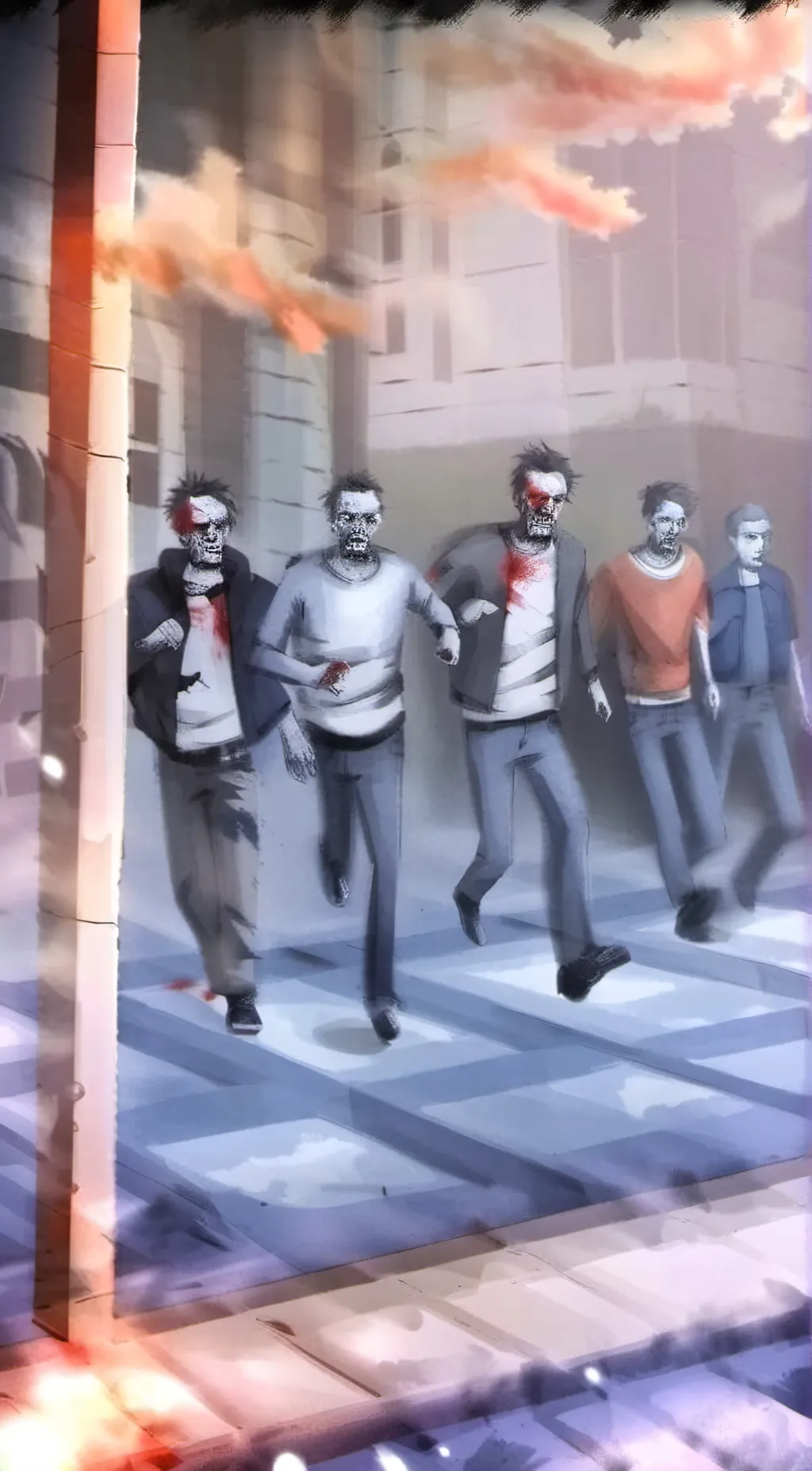 ai character: zombies background